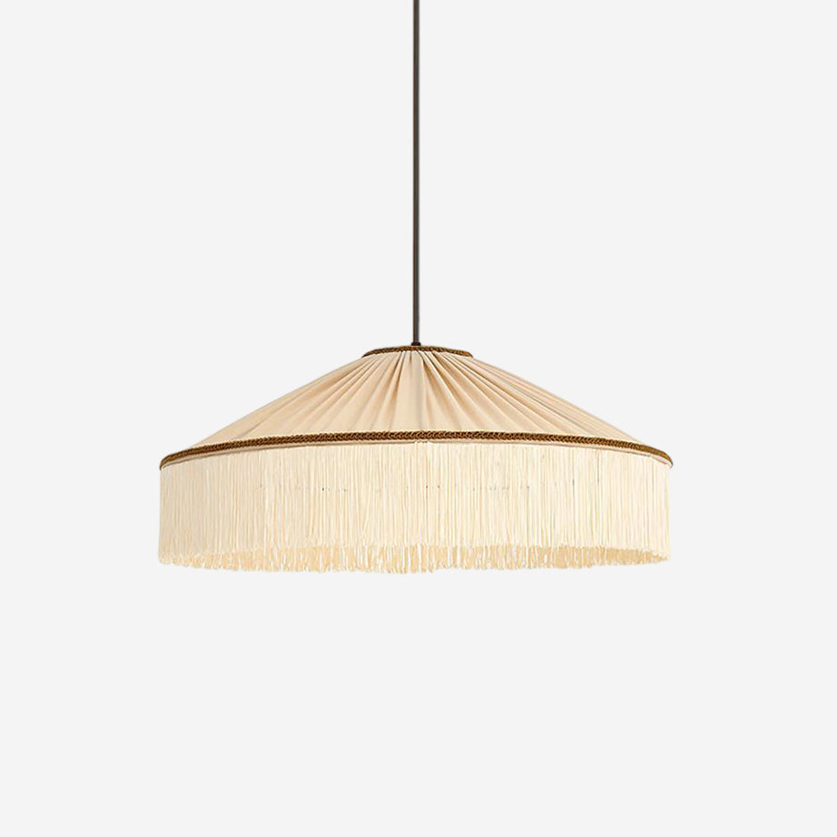 Serenya Suspension Franges Tissu Vintage