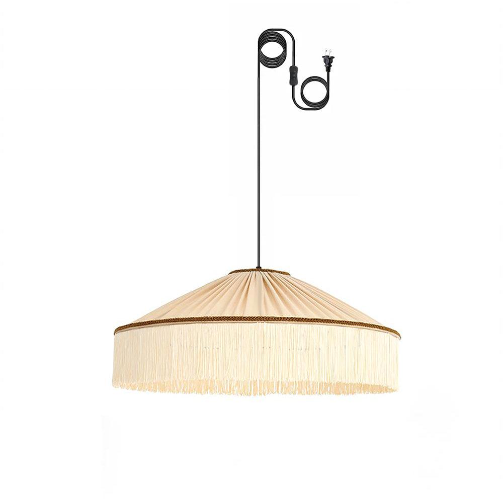 Serenya Suspension Franges Tissu Vintage