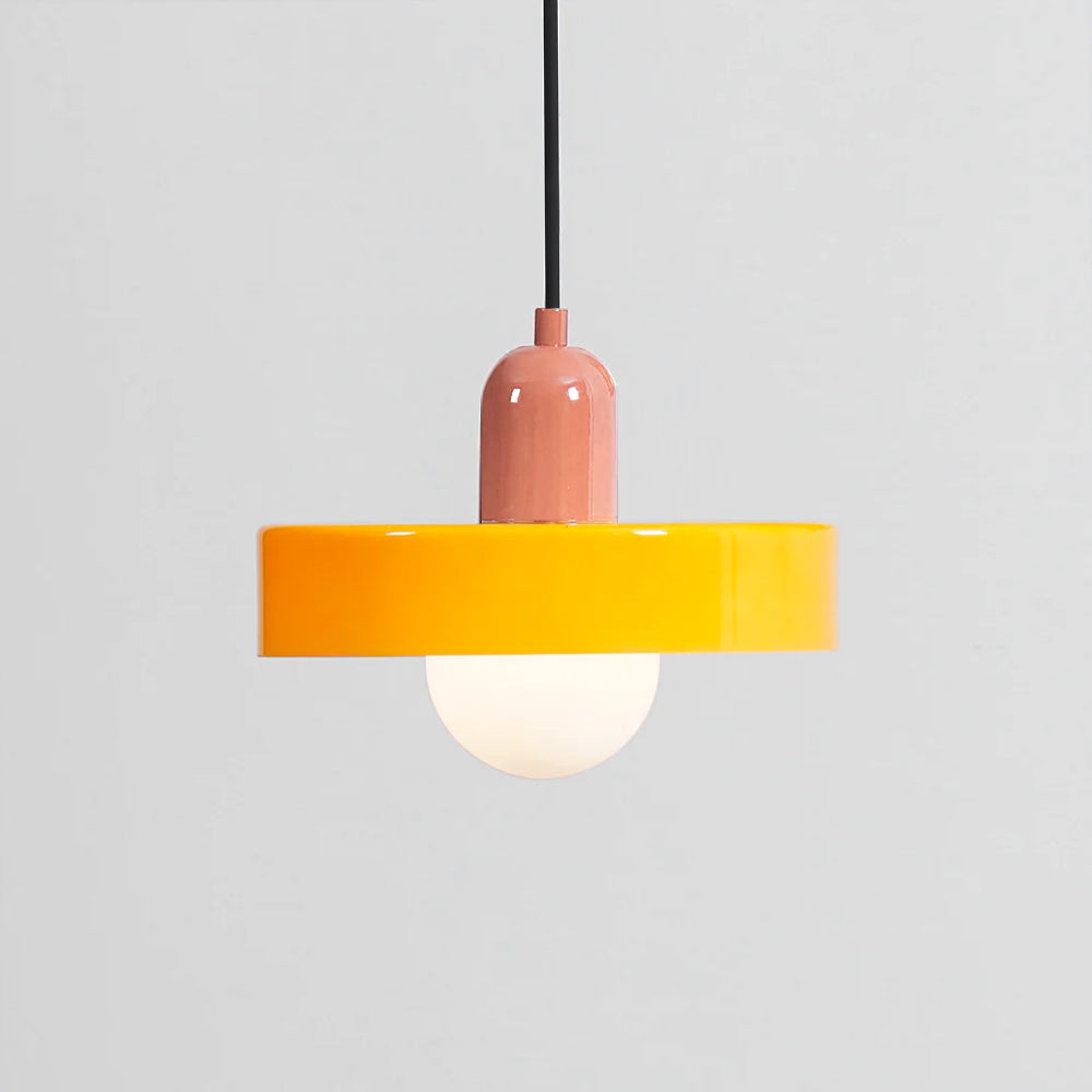 Ideal Suspension Lampe Orb Disc en Verre Minimaliste Moderne