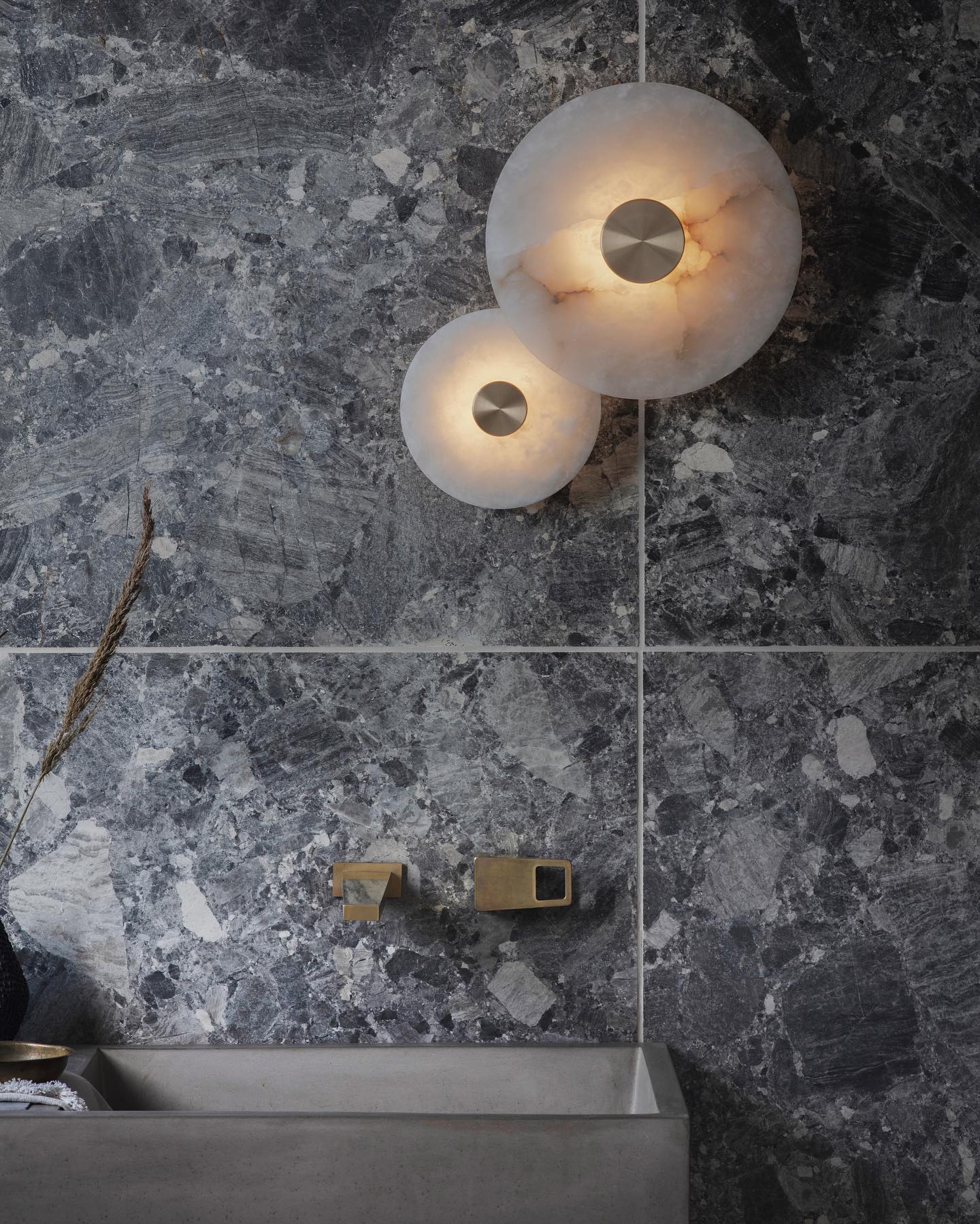 Selina Minimaliste Albâtre Plafonnier
