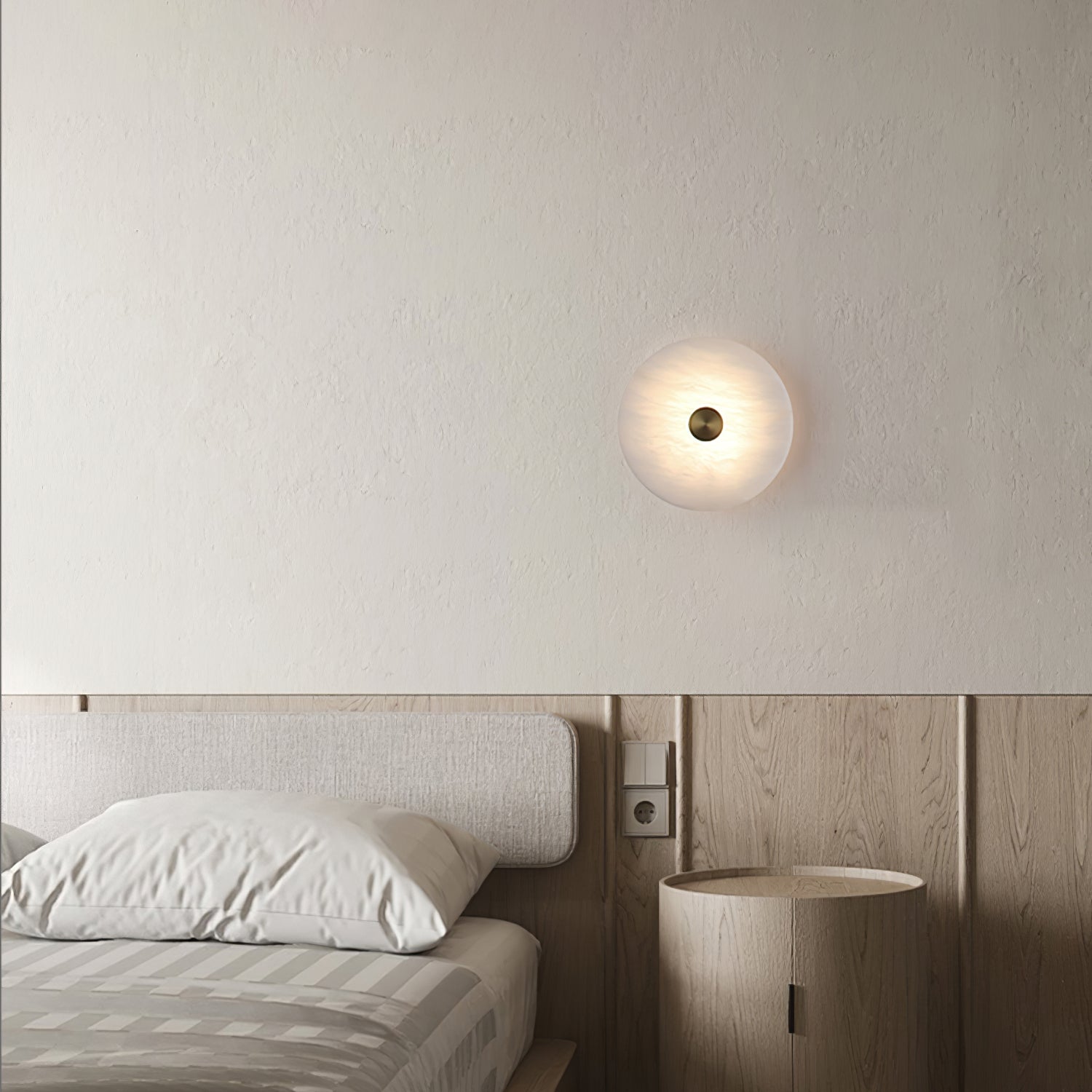 Selina Minimaliste Albâtre Plafonnier