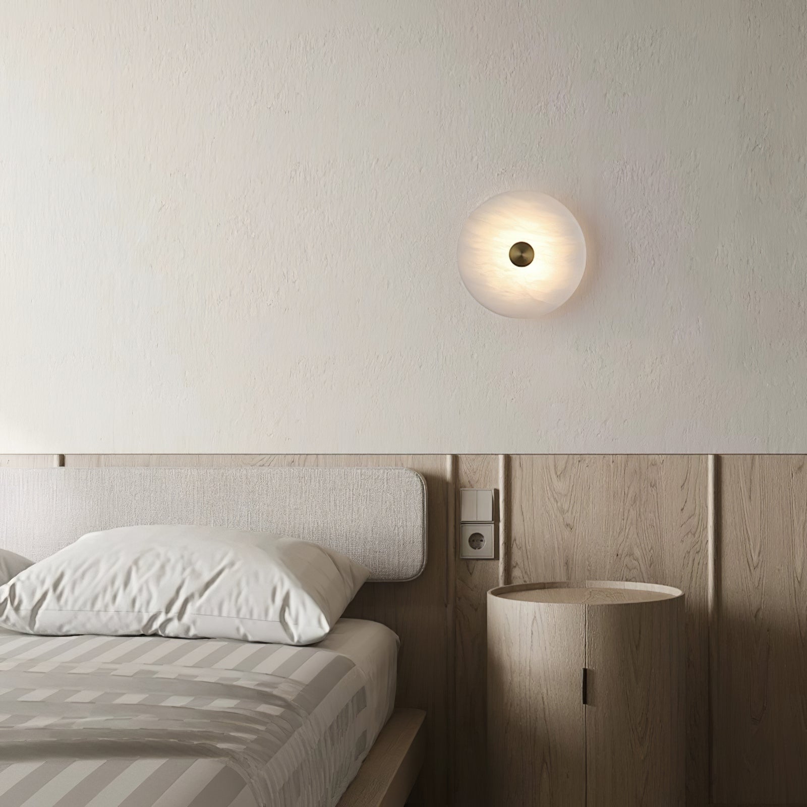 Selina Minimaliste Albâtre Plafonnier