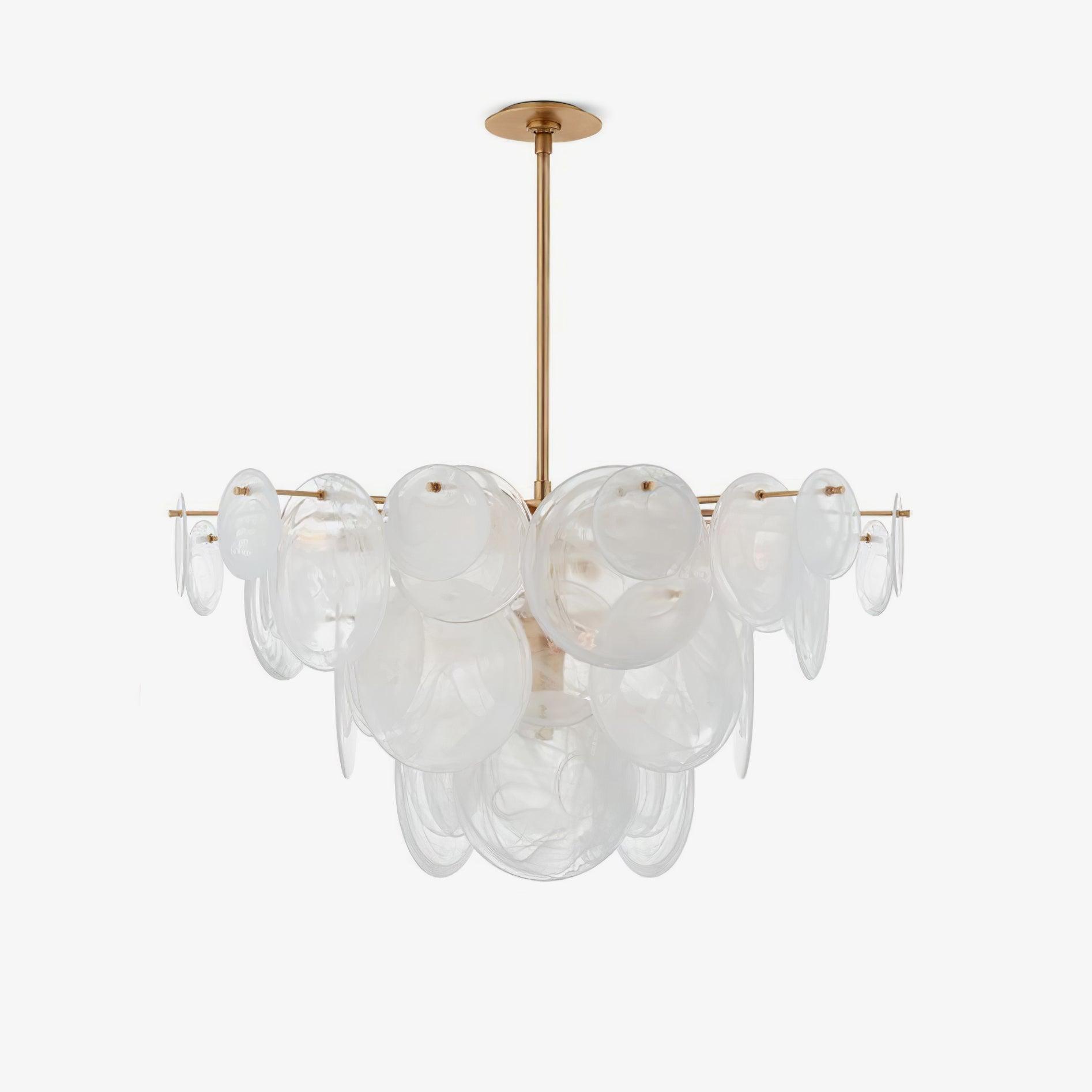 Olvynis Lustre en Cristal et Laiton avec Disques Luxueux