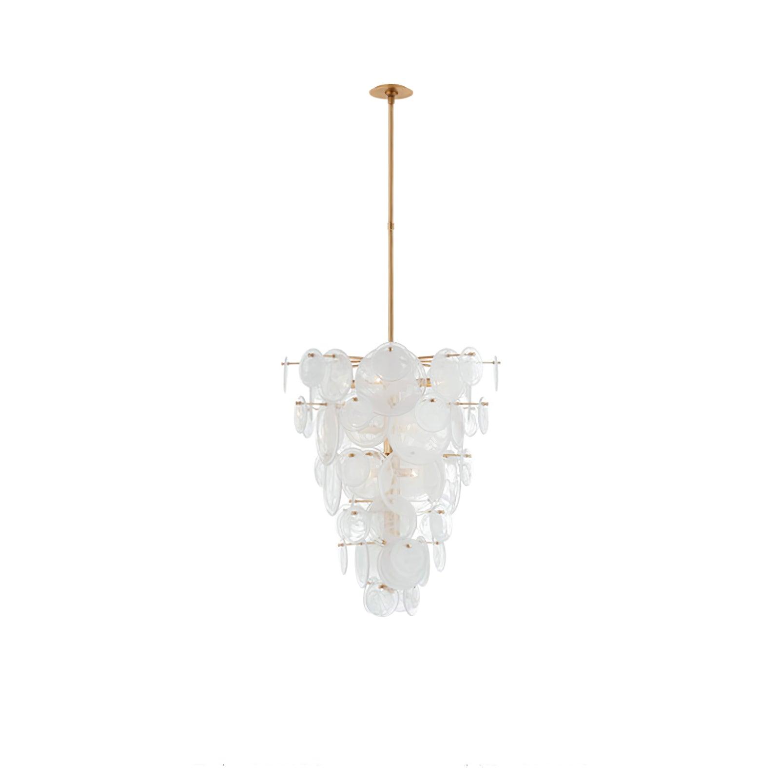 Olvynis Lustre en Cristal et Laiton avec Disques Luxueux