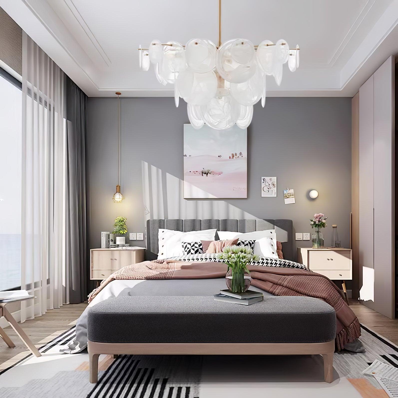 Olvynis Lustre en Cristal et Laiton avec Disques Luxueux