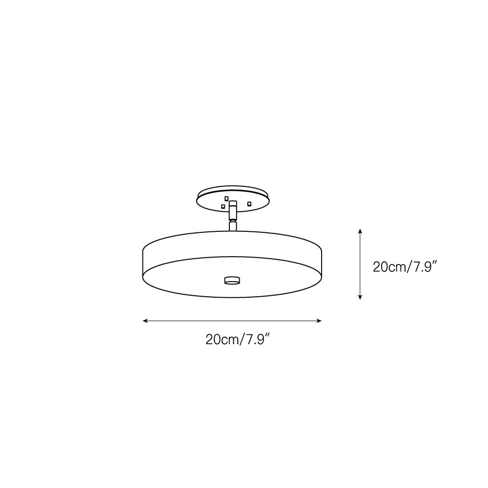 Kith Lampe de Plafond LED Métal Albâtre Minimaliste Moderne