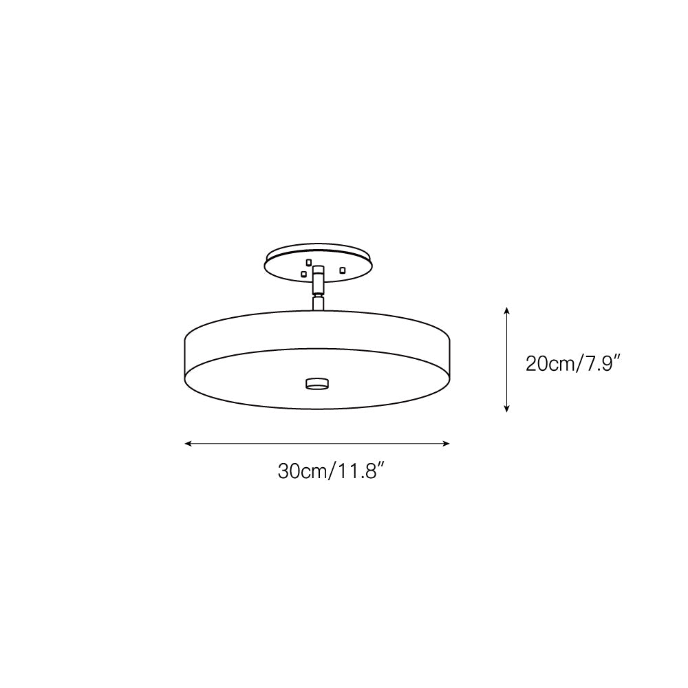 Kith Lampe de Plafond LED Métal Albâtre Minimaliste Moderne