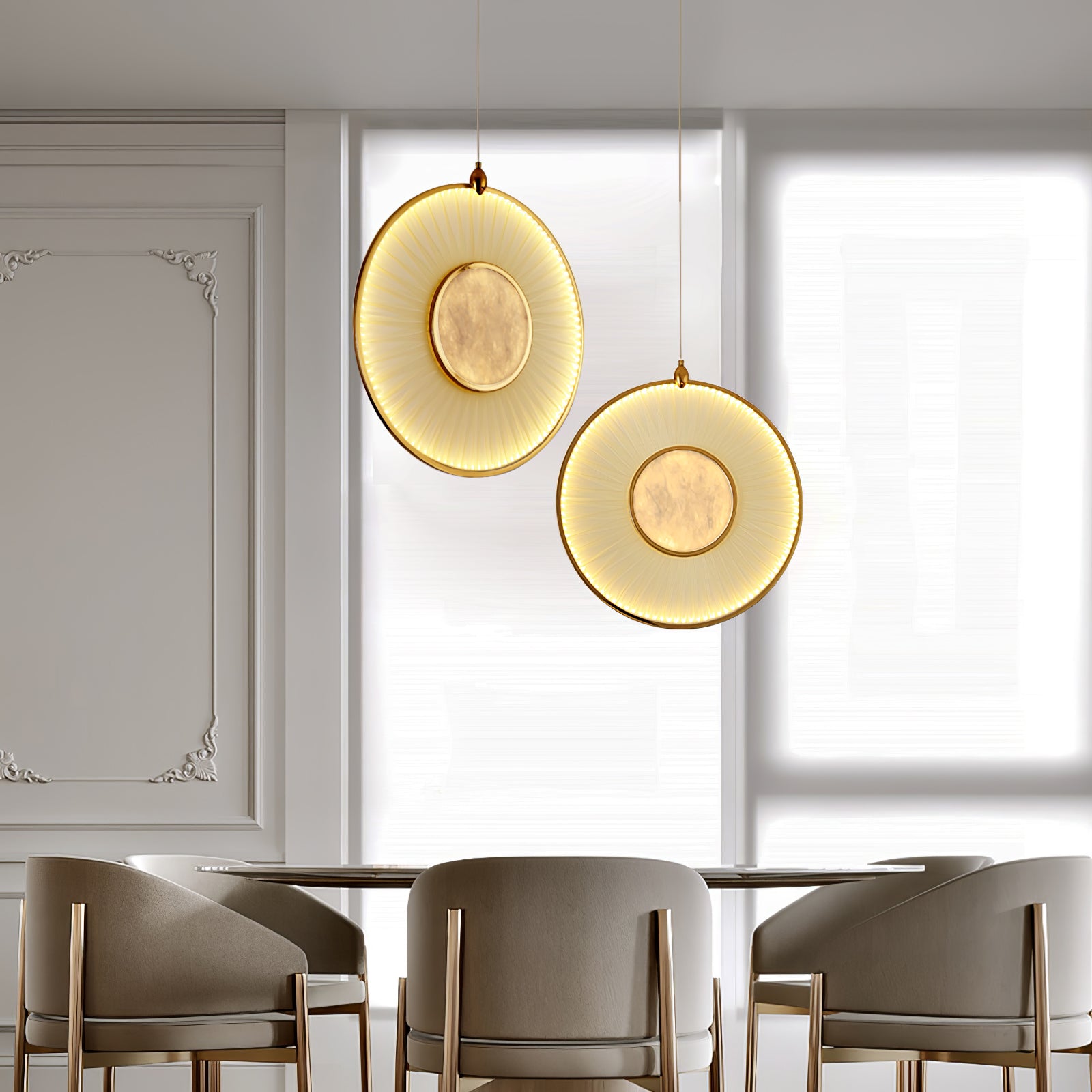 Nolan Suspension Moderne en Tissu