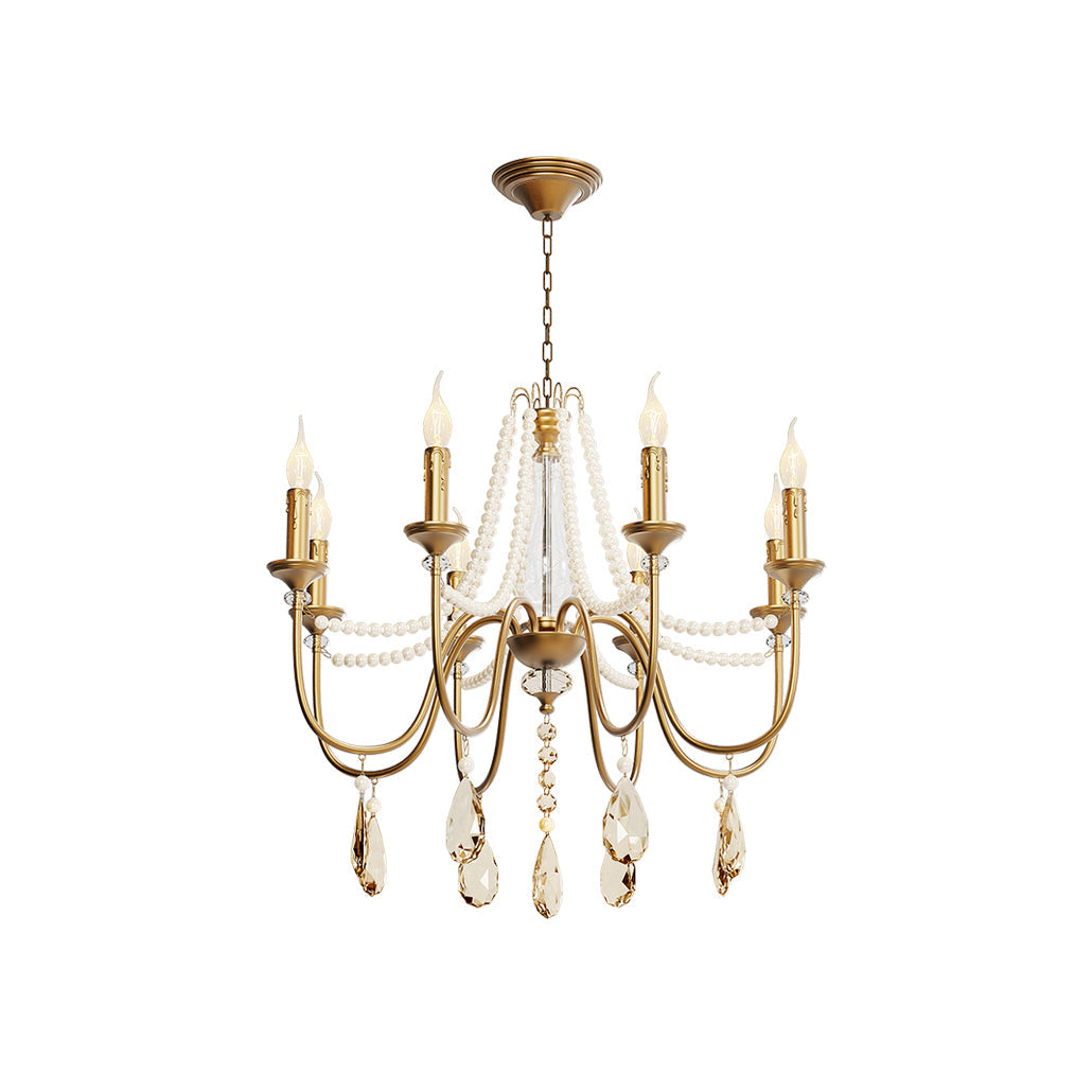 Mote Lustre Laiton Cristal Luxe Postmoderne