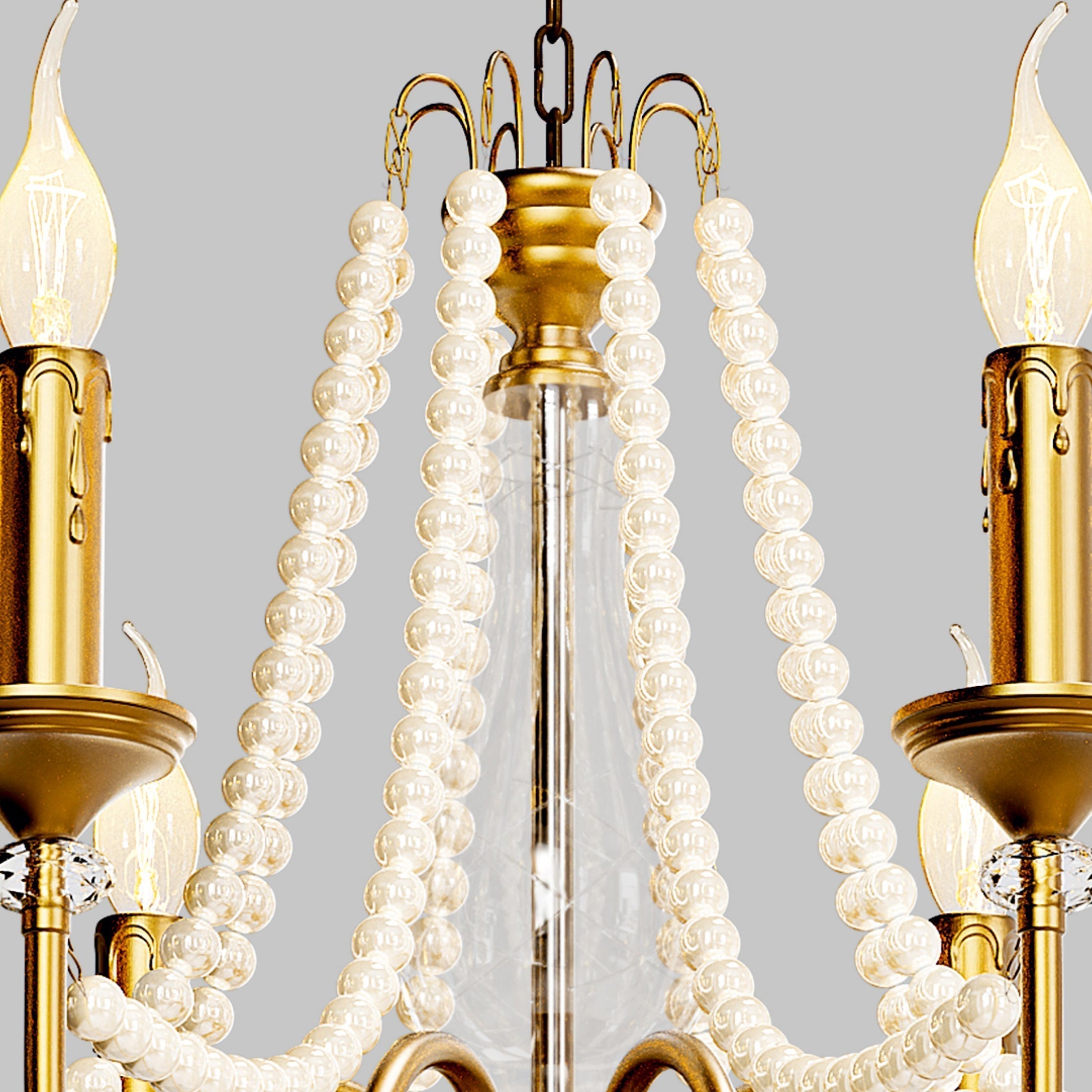 Mote Lustre Laiton Cristal Luxe Postmoderne