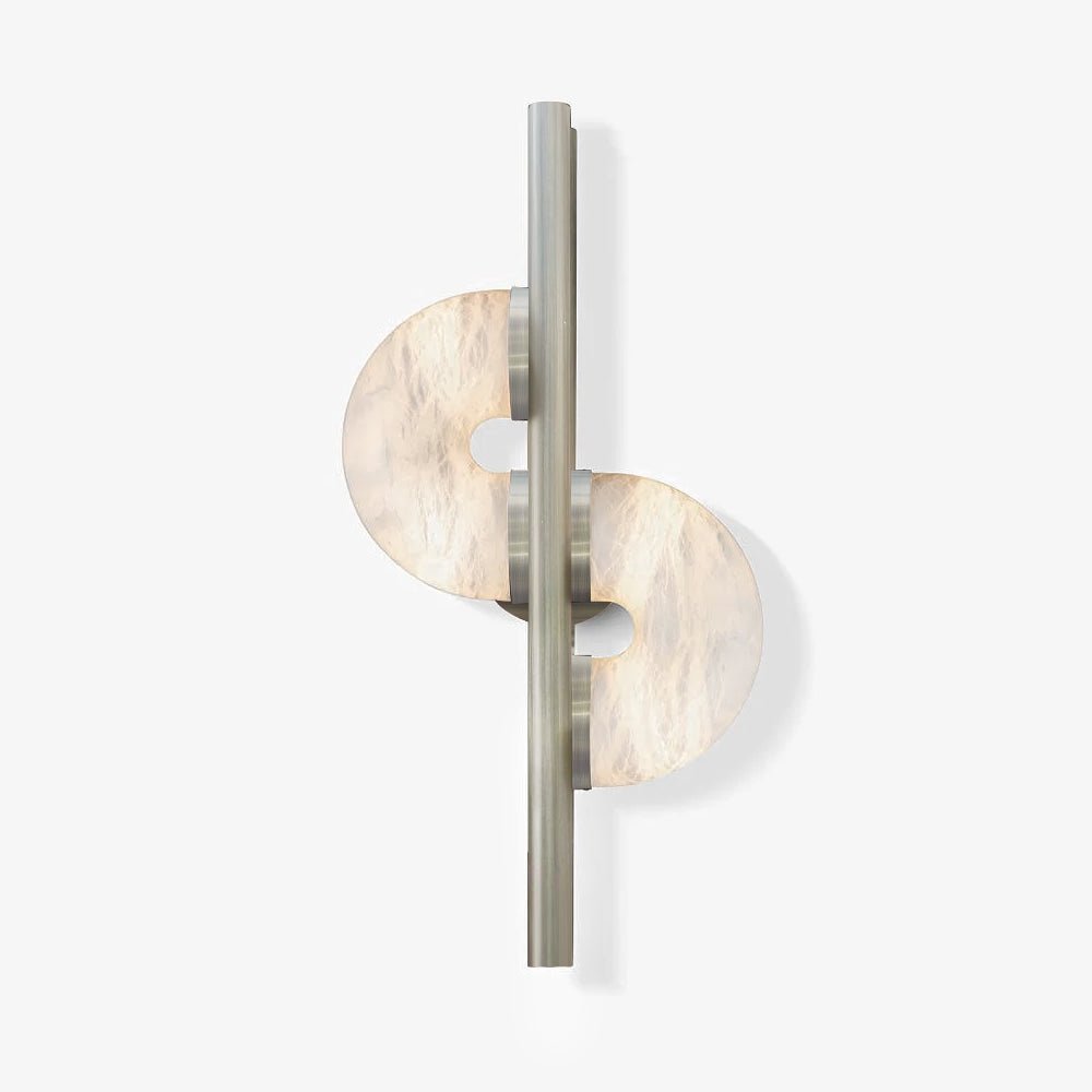 Liraven Double Disque Albâtre Luminaire Mural