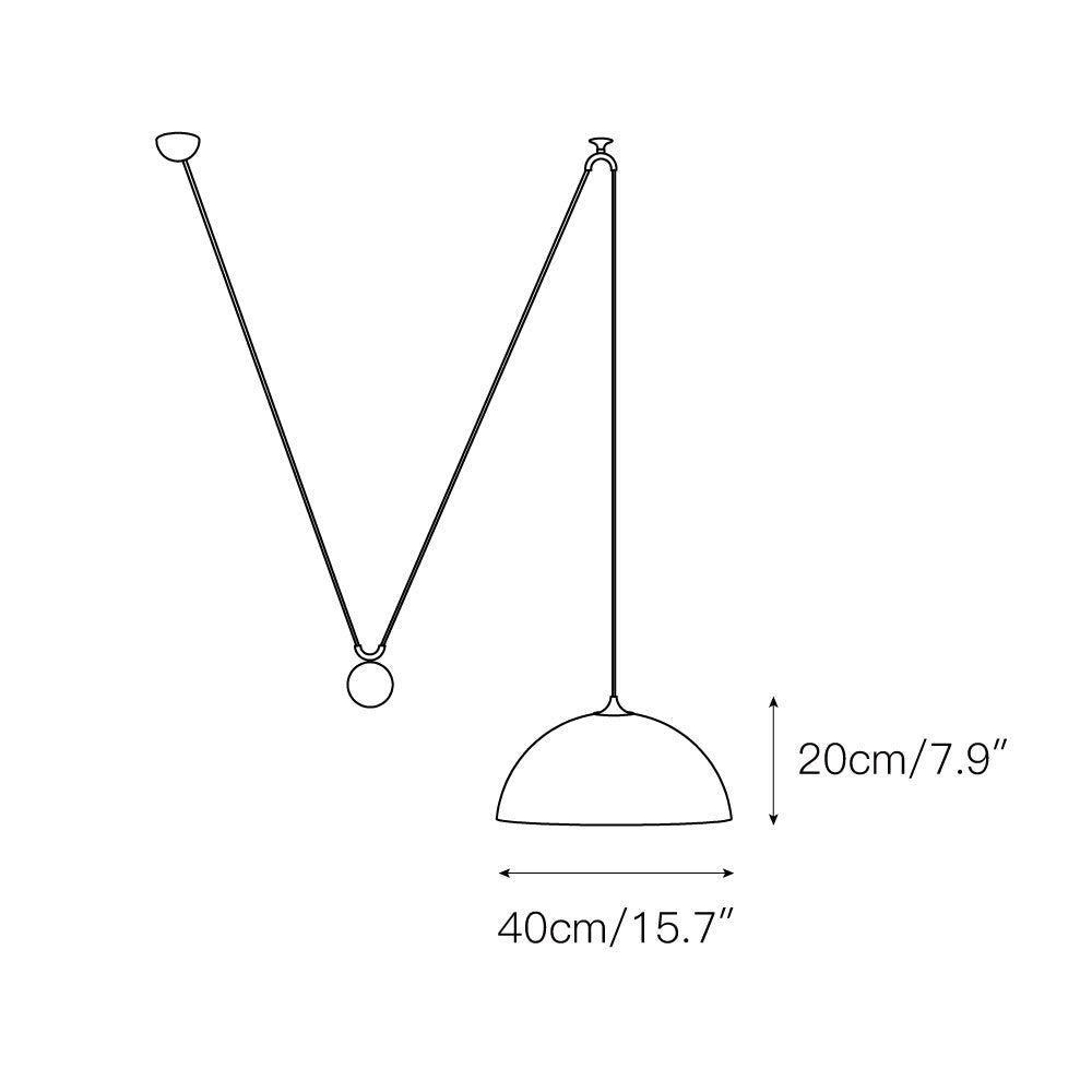 Omen Suspension Dôme Équilibre Laiton Métal Minimaliste Moderne