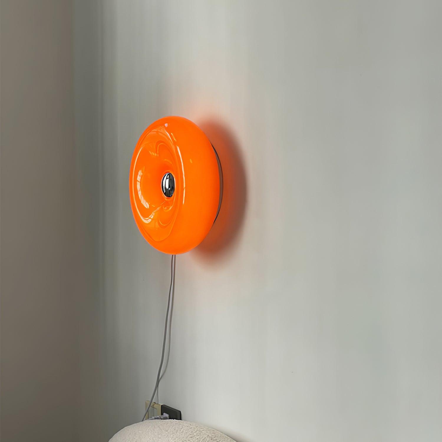 Donuts Applique murale rétro orange
