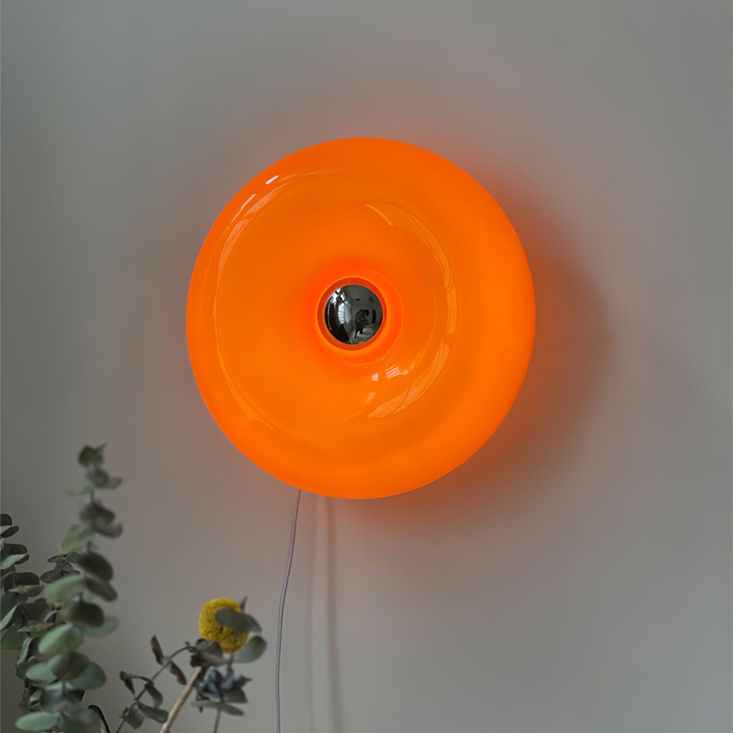 Donuts Applique murale rétro orange