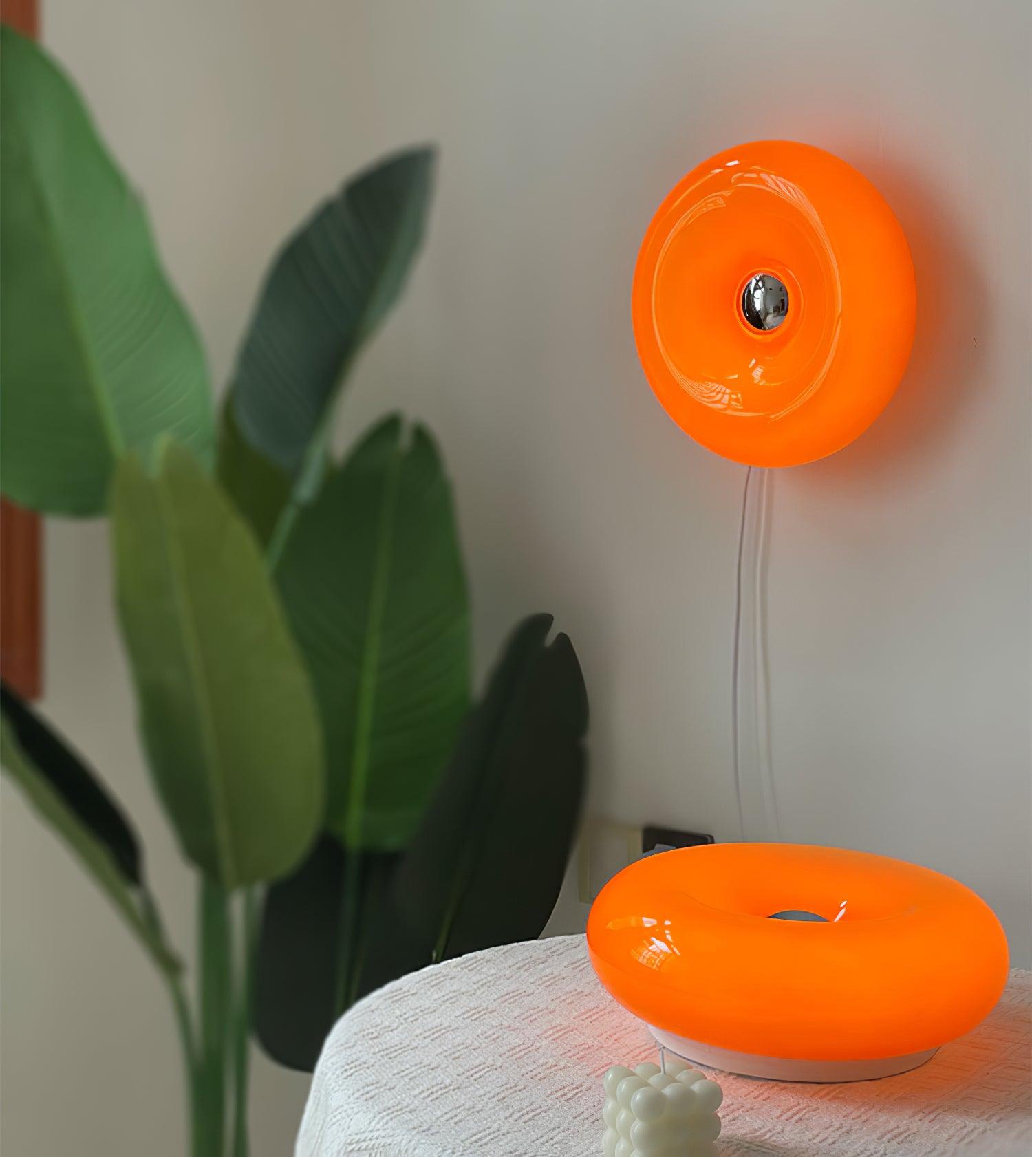 Donuts Applique murale rétro orange