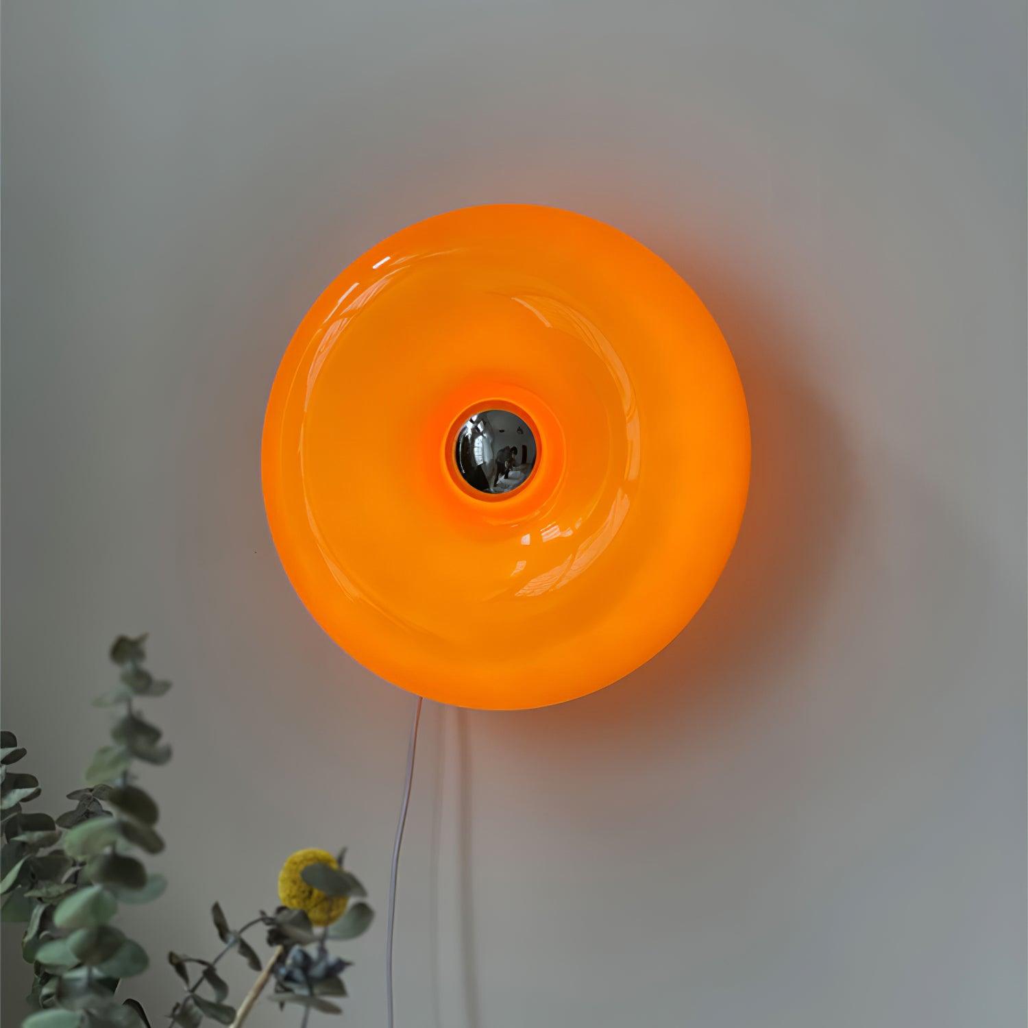 Donuts Applique murale rétro orange