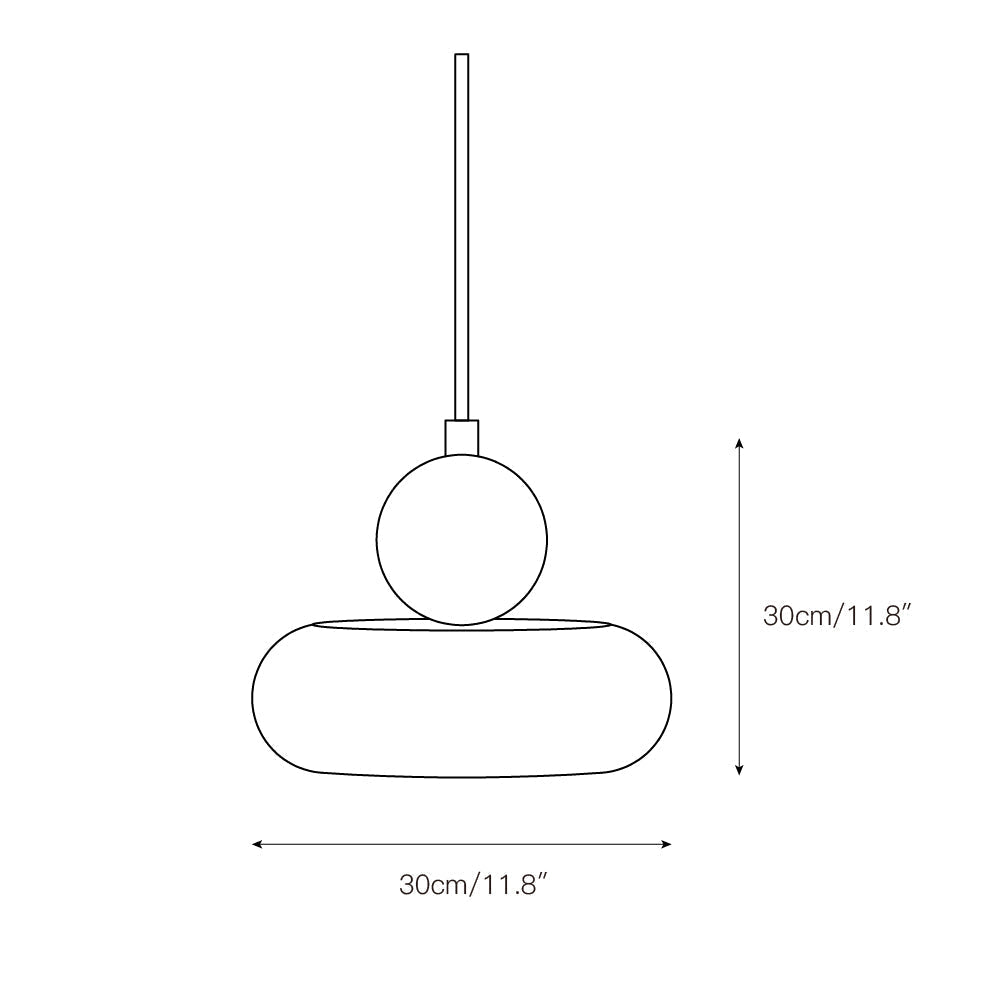 Ridge Suspension Marbre Métal Minimaliste alon