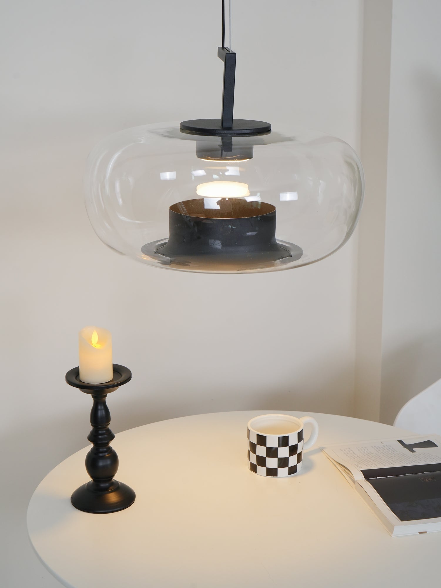 Vespeanre Lampe à suspension contemporaine
