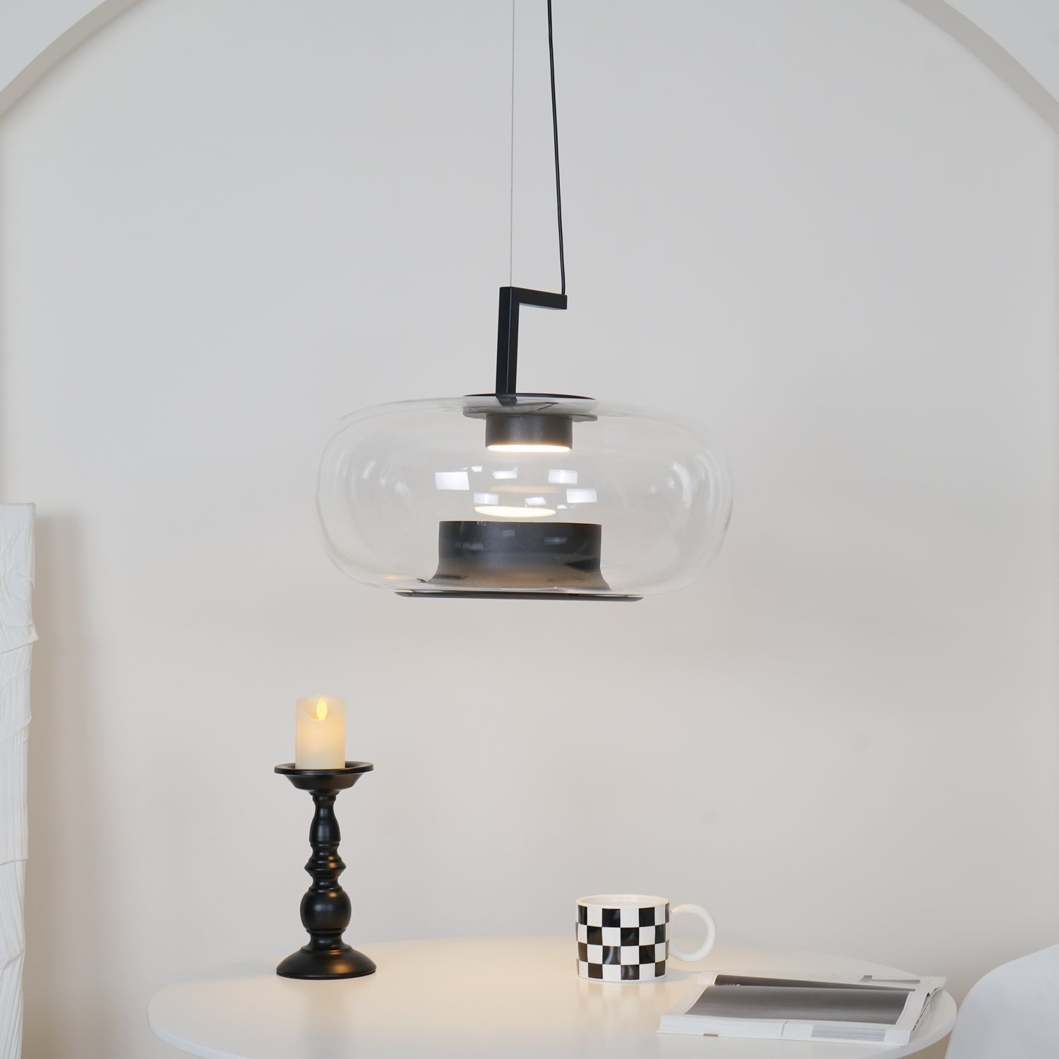 Vespeanre Lampe à suspension contemporaine