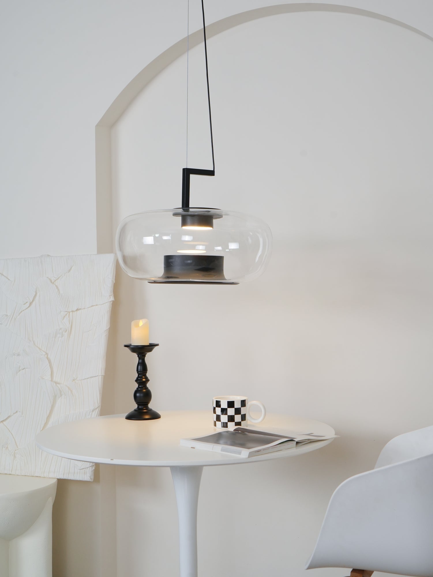 Vespeanre Lampe à suspension contemporaine
