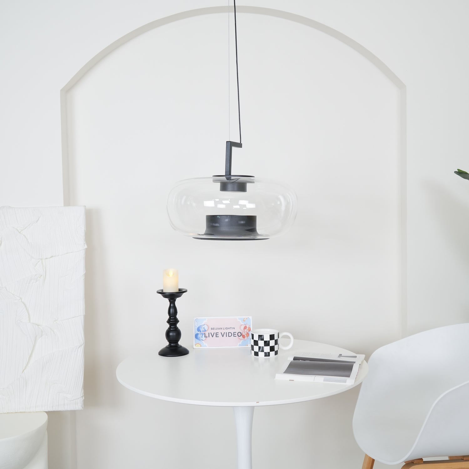 Vespeanre Lampe à suspension contemporaine