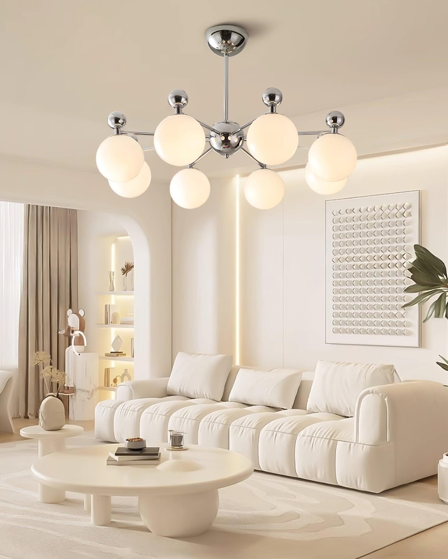 Dori Lustre Disposition de Globes en Verre Rose