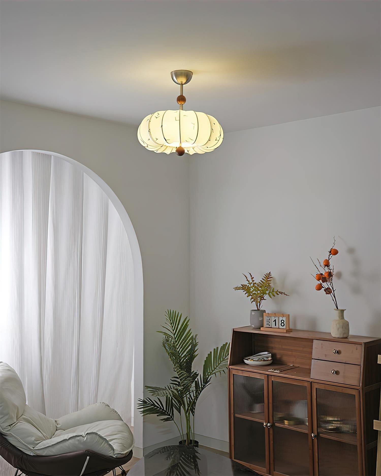 Doria Plafonnier Moderne en Tissu