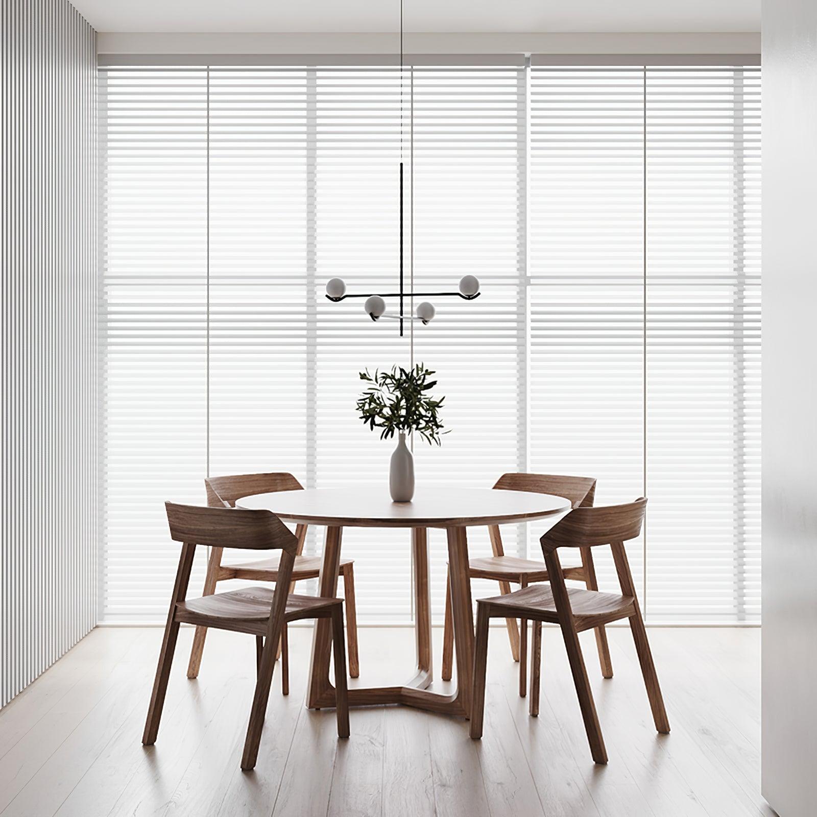 Lustra Suspension en Verre Noir avec Cadre