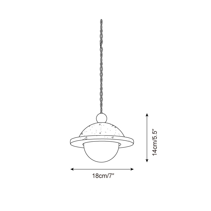Ritta Suspension Travertin Moderne