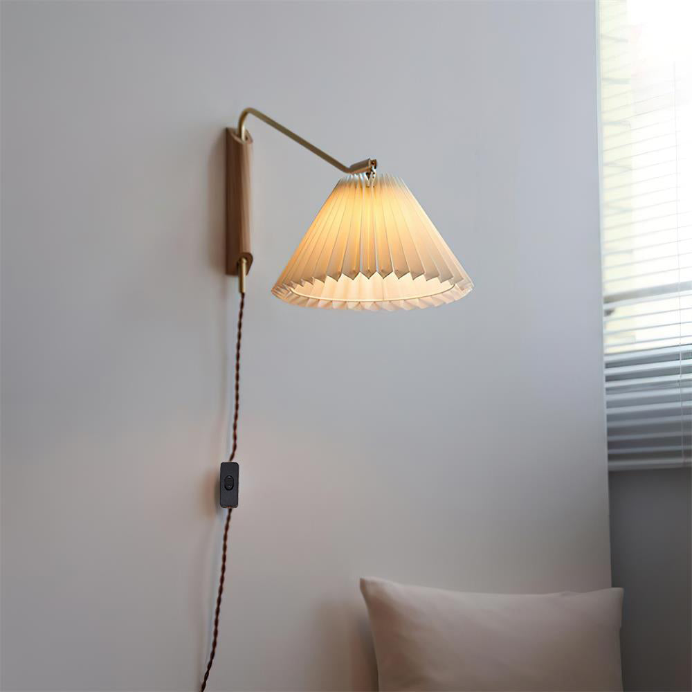 Feyora Applique Murale Tissu Plissé