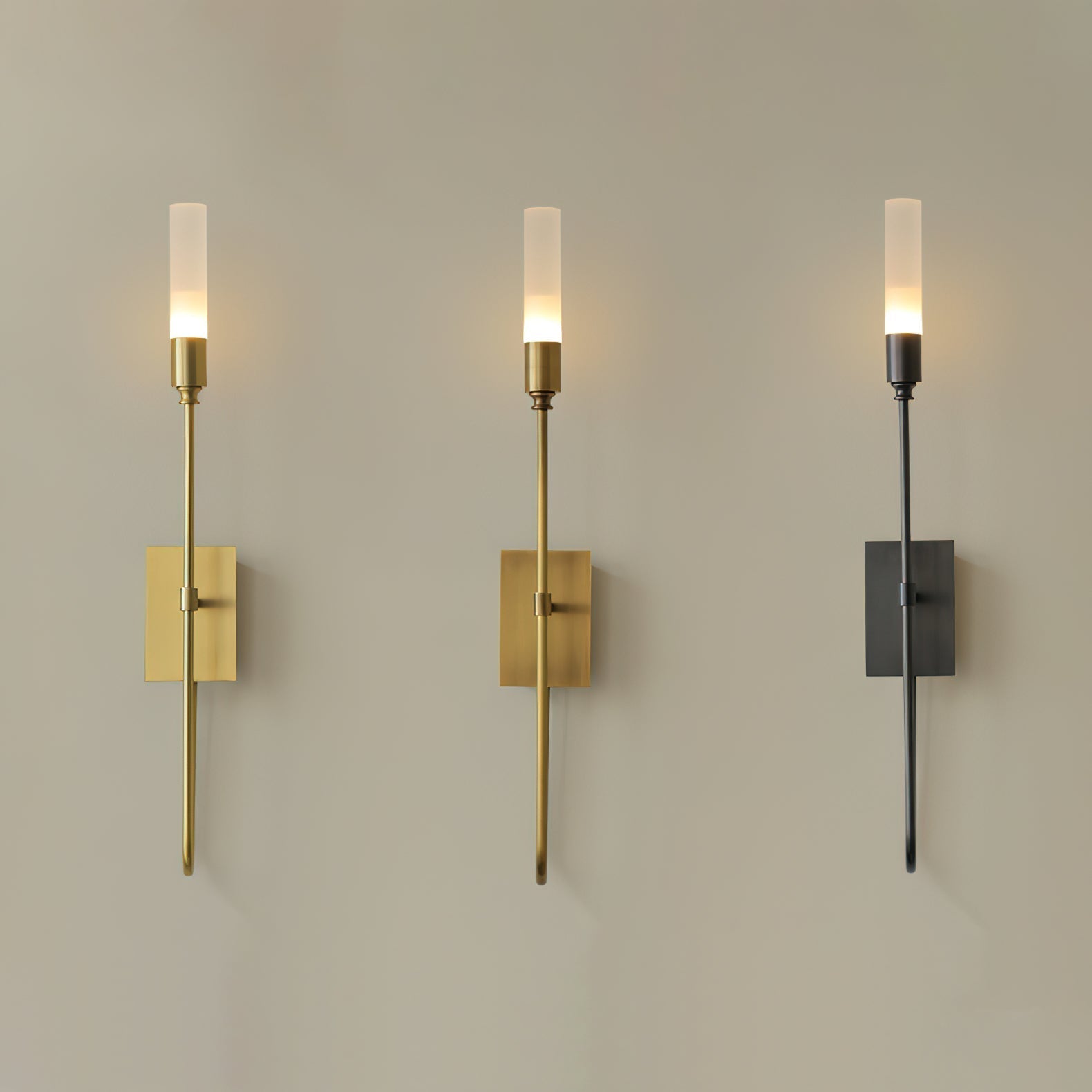 Lustra Lampe Murale Double Tige Minimaliste