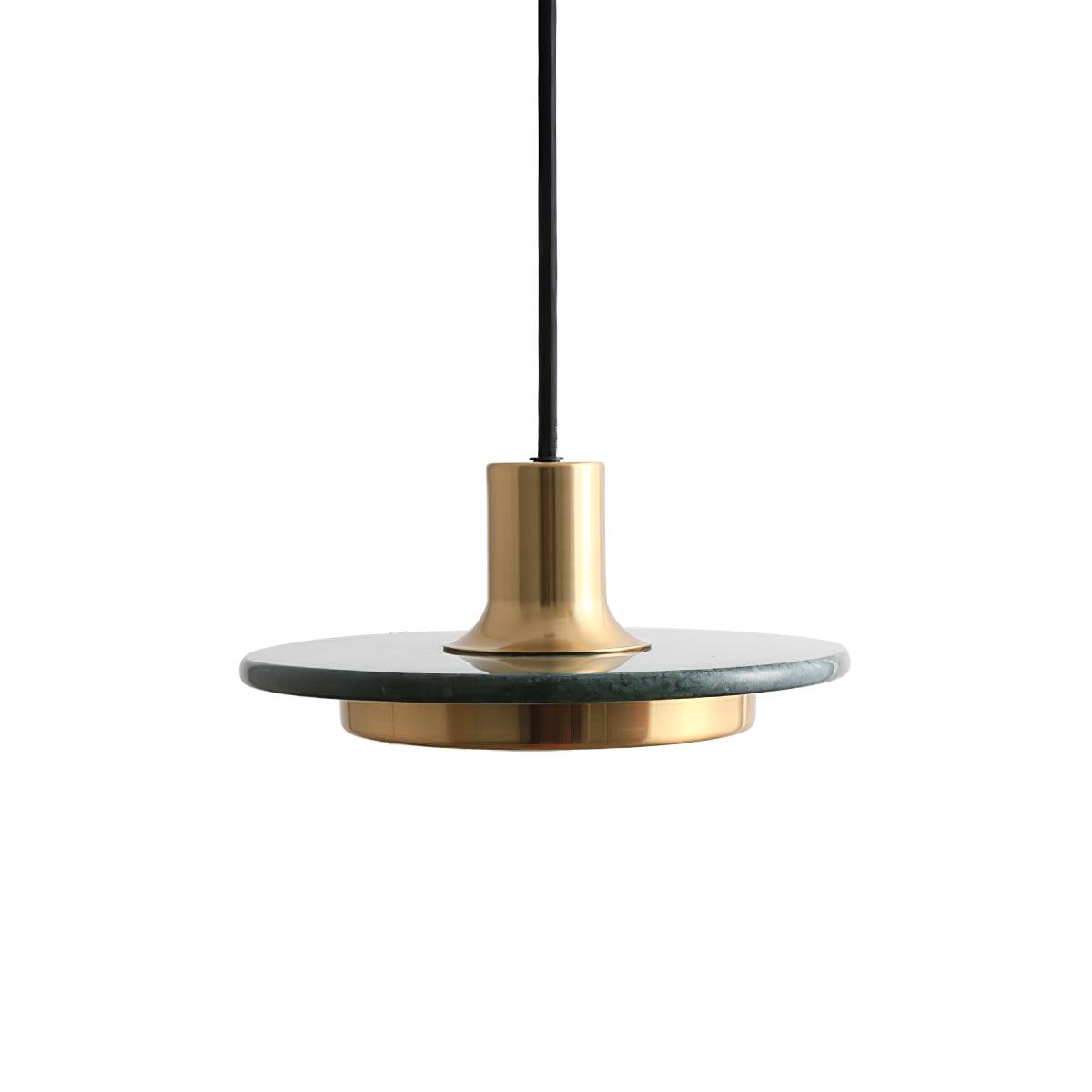 Solara Suspension en Marbre Double Cercle Moderne