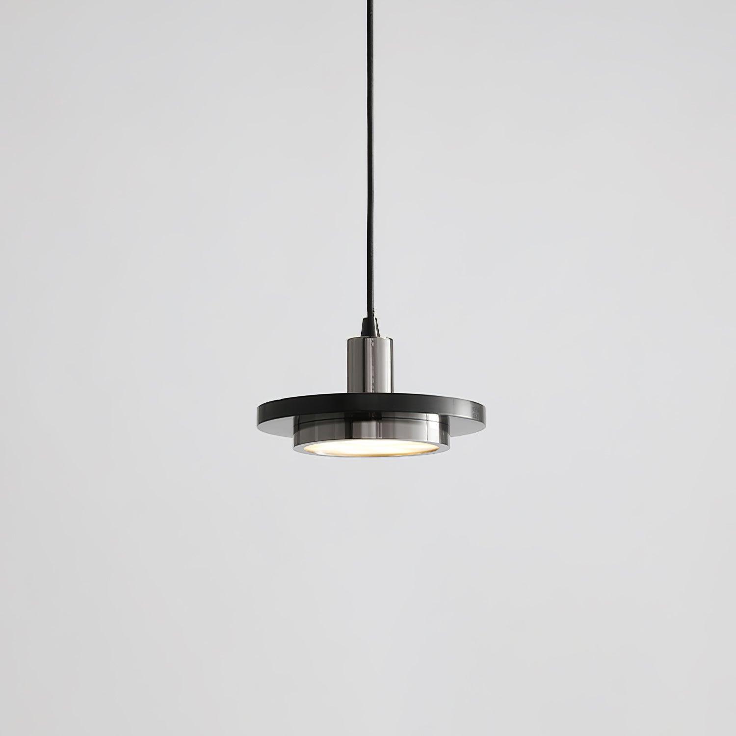Solara Suspension en Marbre Double Cercle Moderne
