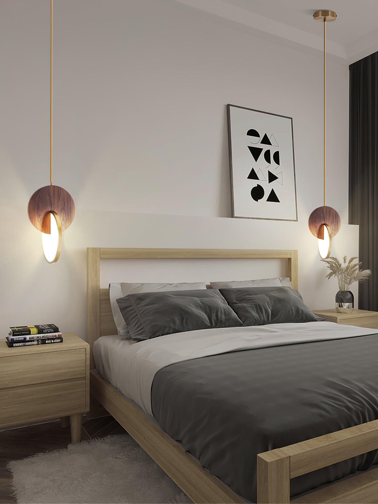 Lysola Suspension en anneau de bois