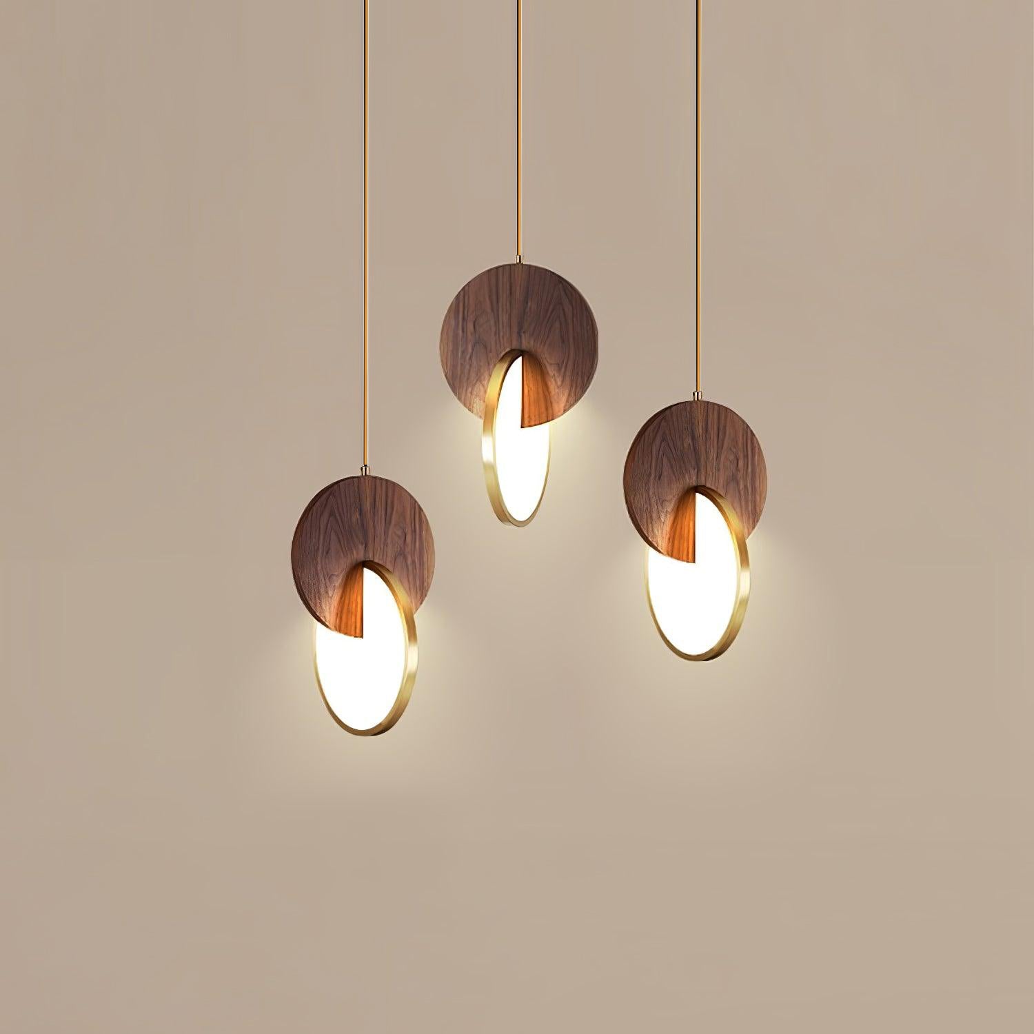 Lysola Suspension en anneau de bois