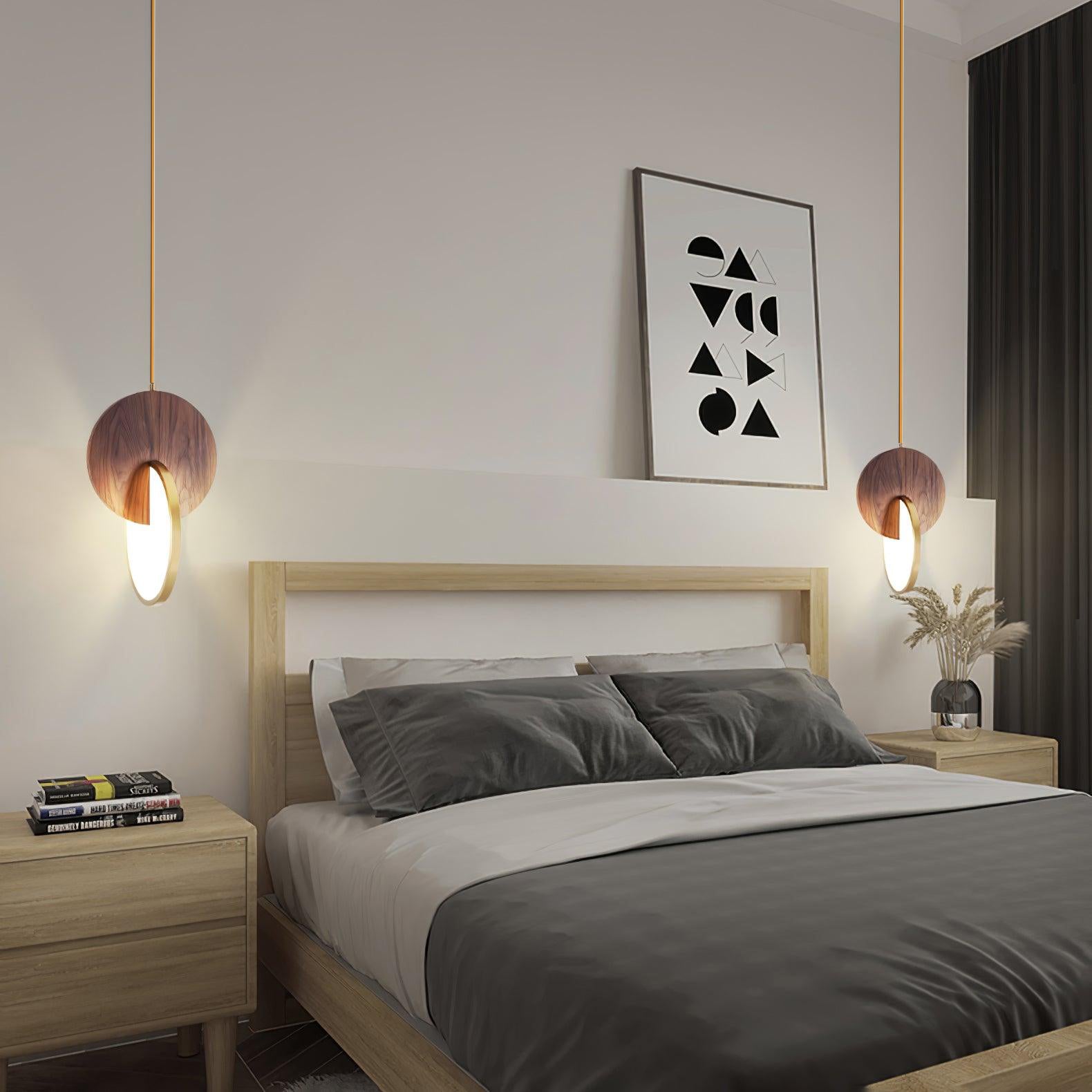 Lysola Suspension en anneau de bois