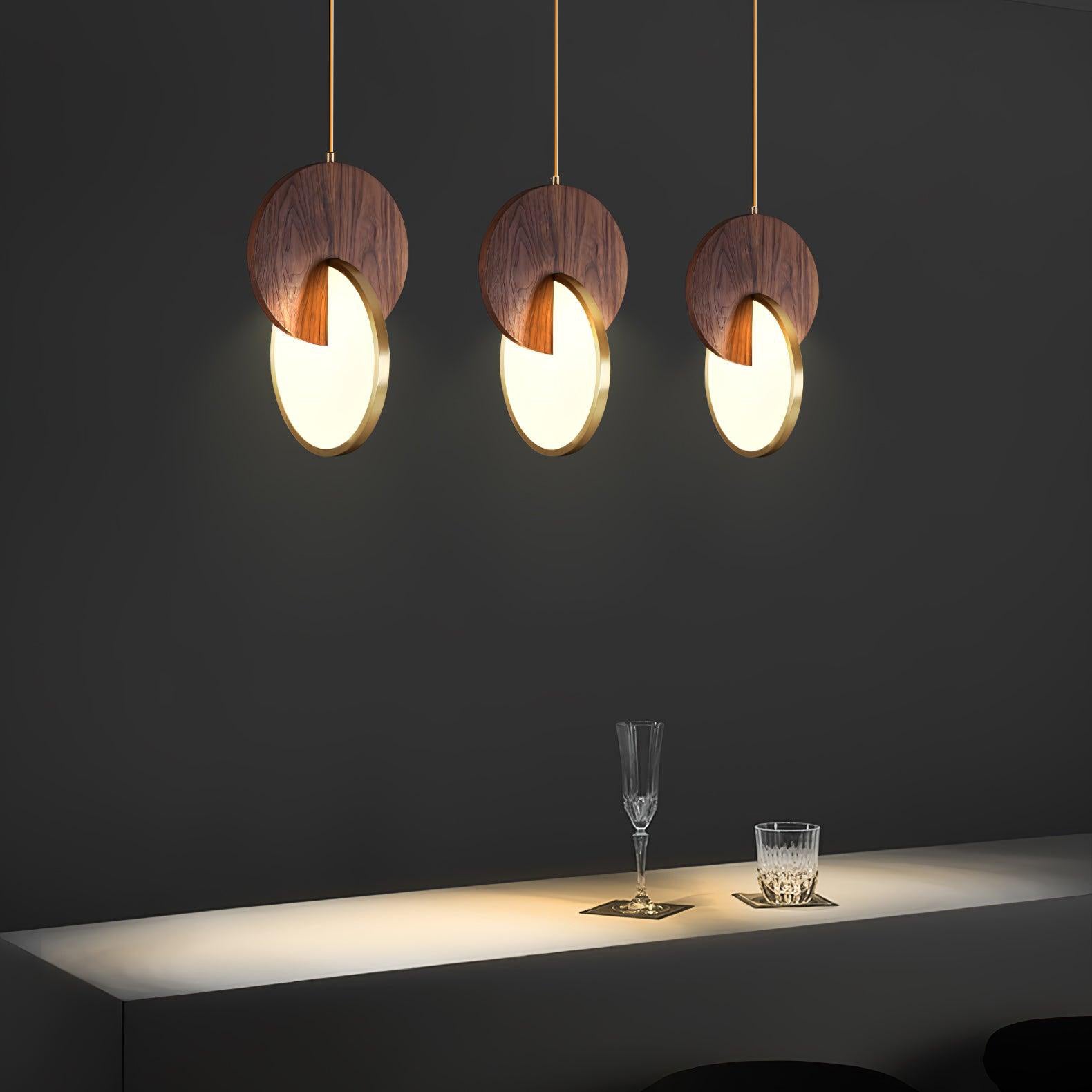 Lysola Suspension en anneau de bois