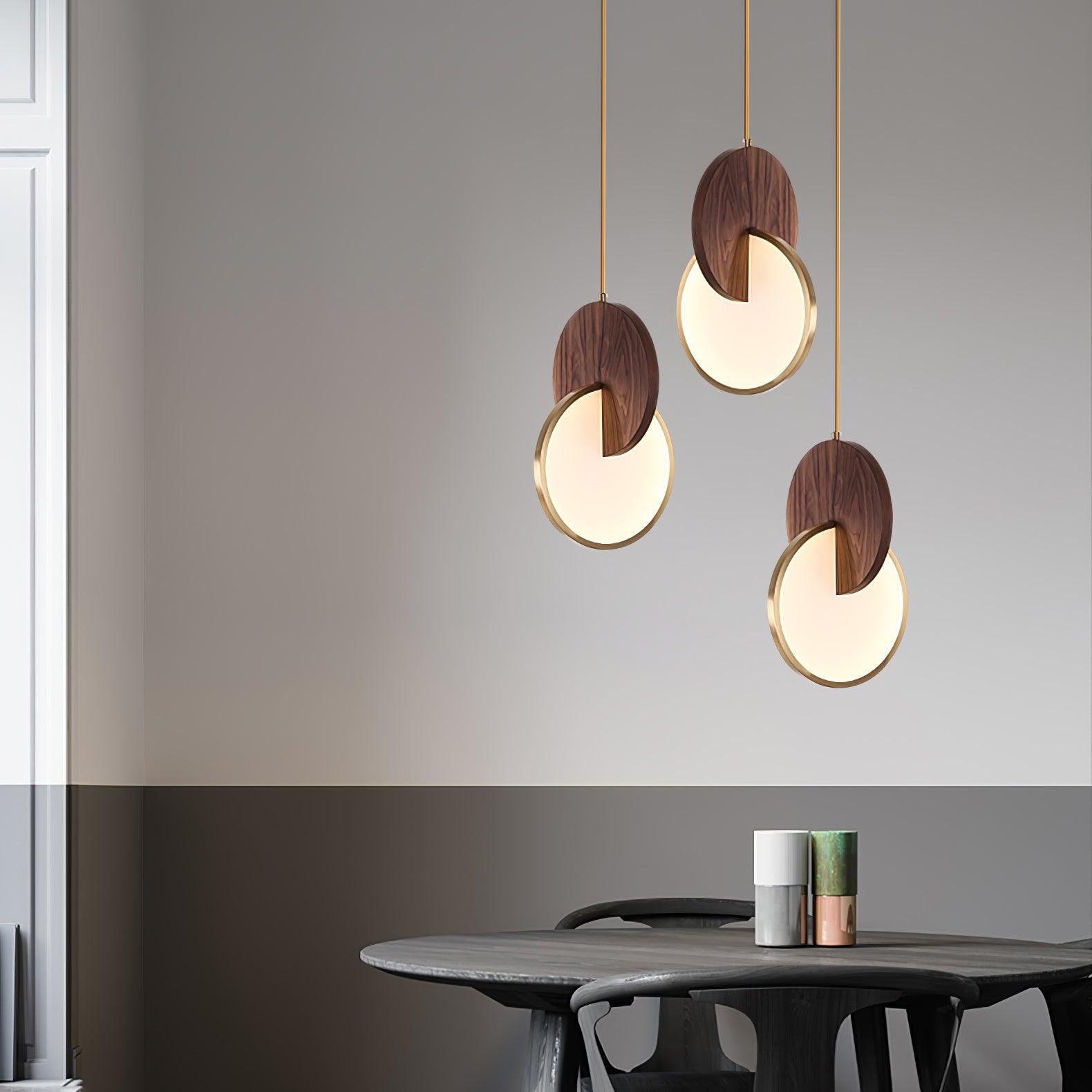 Lysola Suspension en anneau de bois