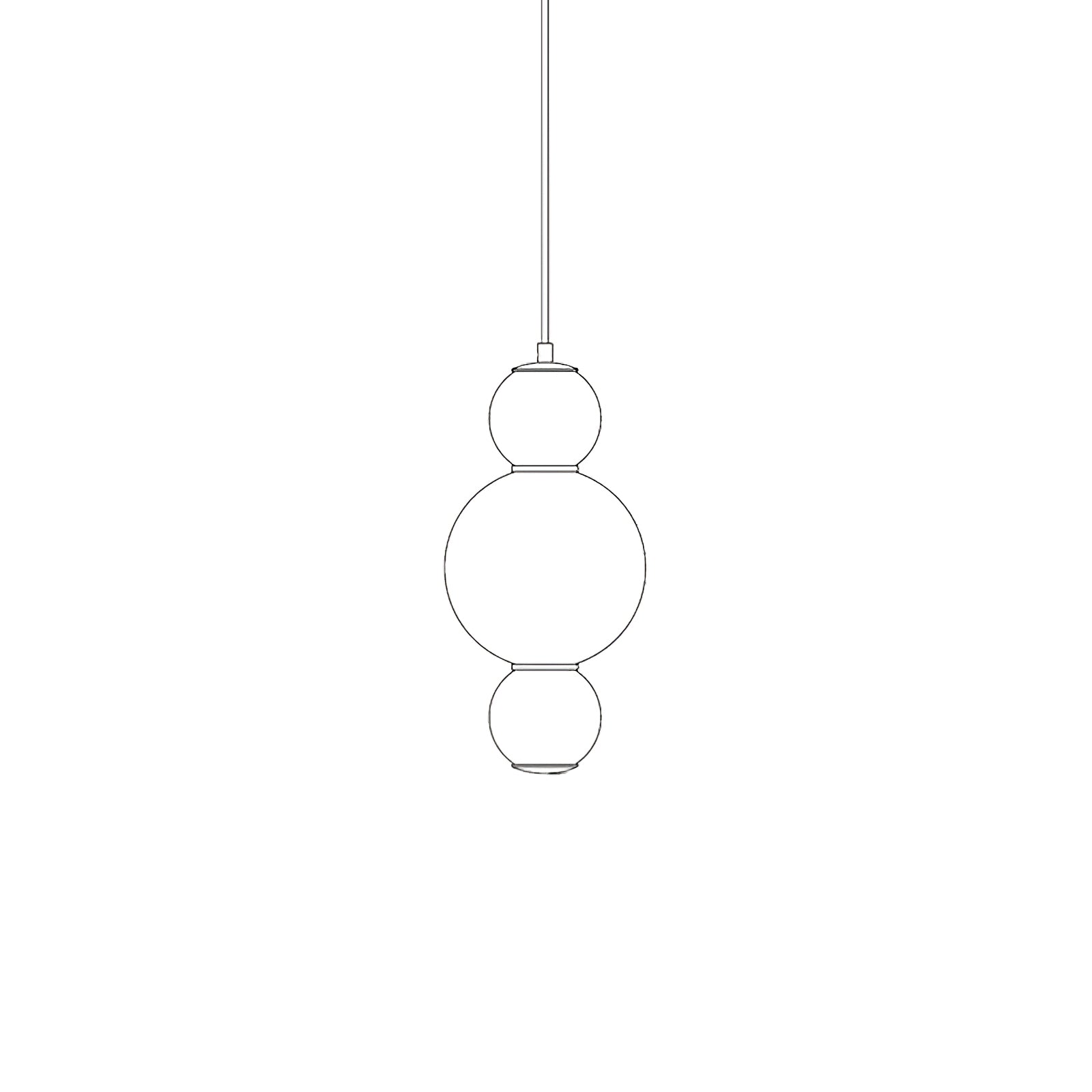 Frankie Suspension en Verre Minimaliste