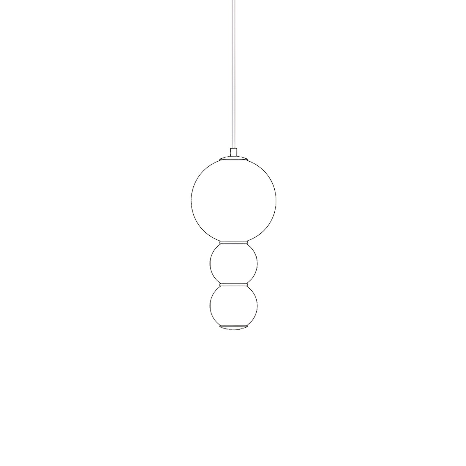 Frankie Suspension en Verre Minimaliste