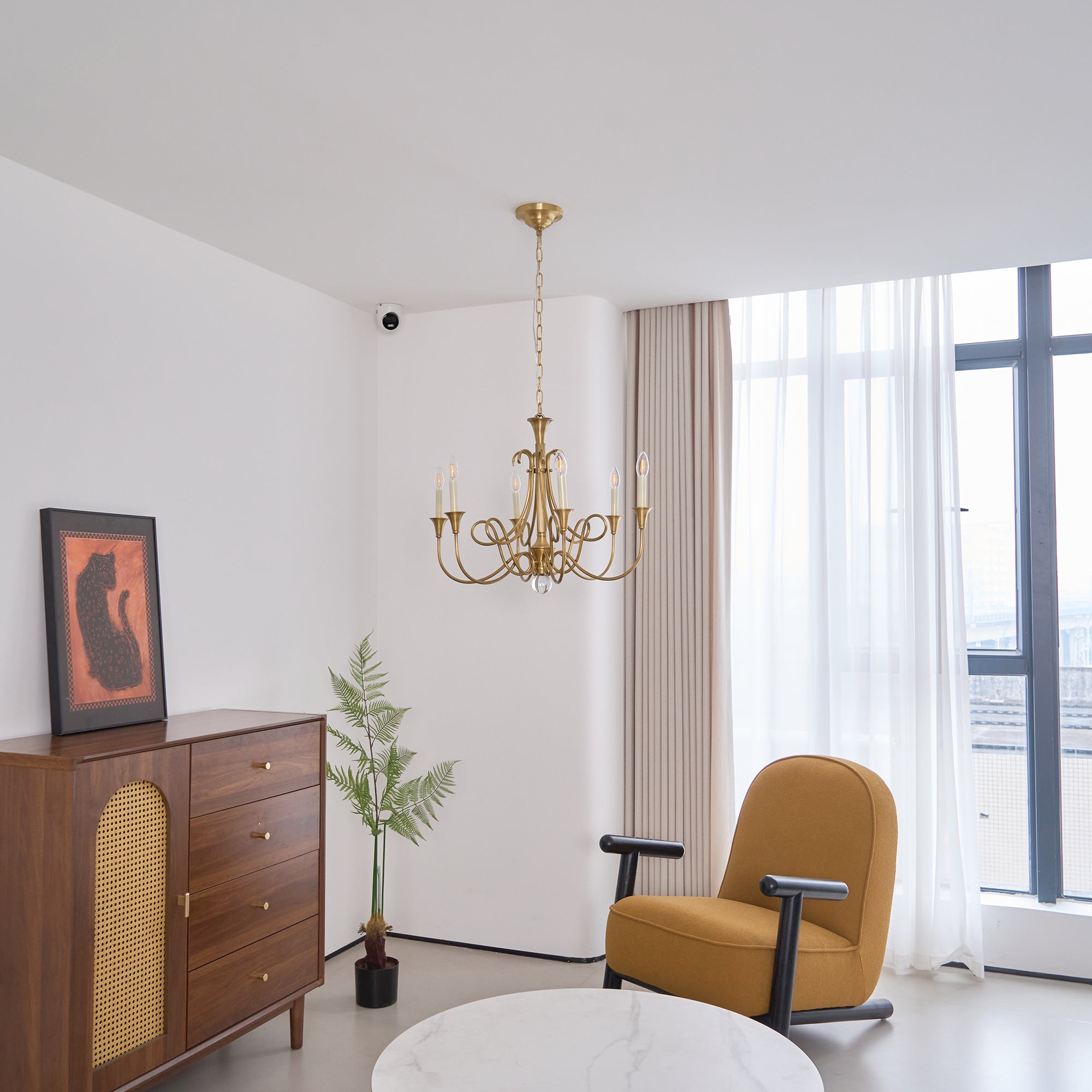 Lustra Lustre Laiton Double Torsion Candelier Cristal