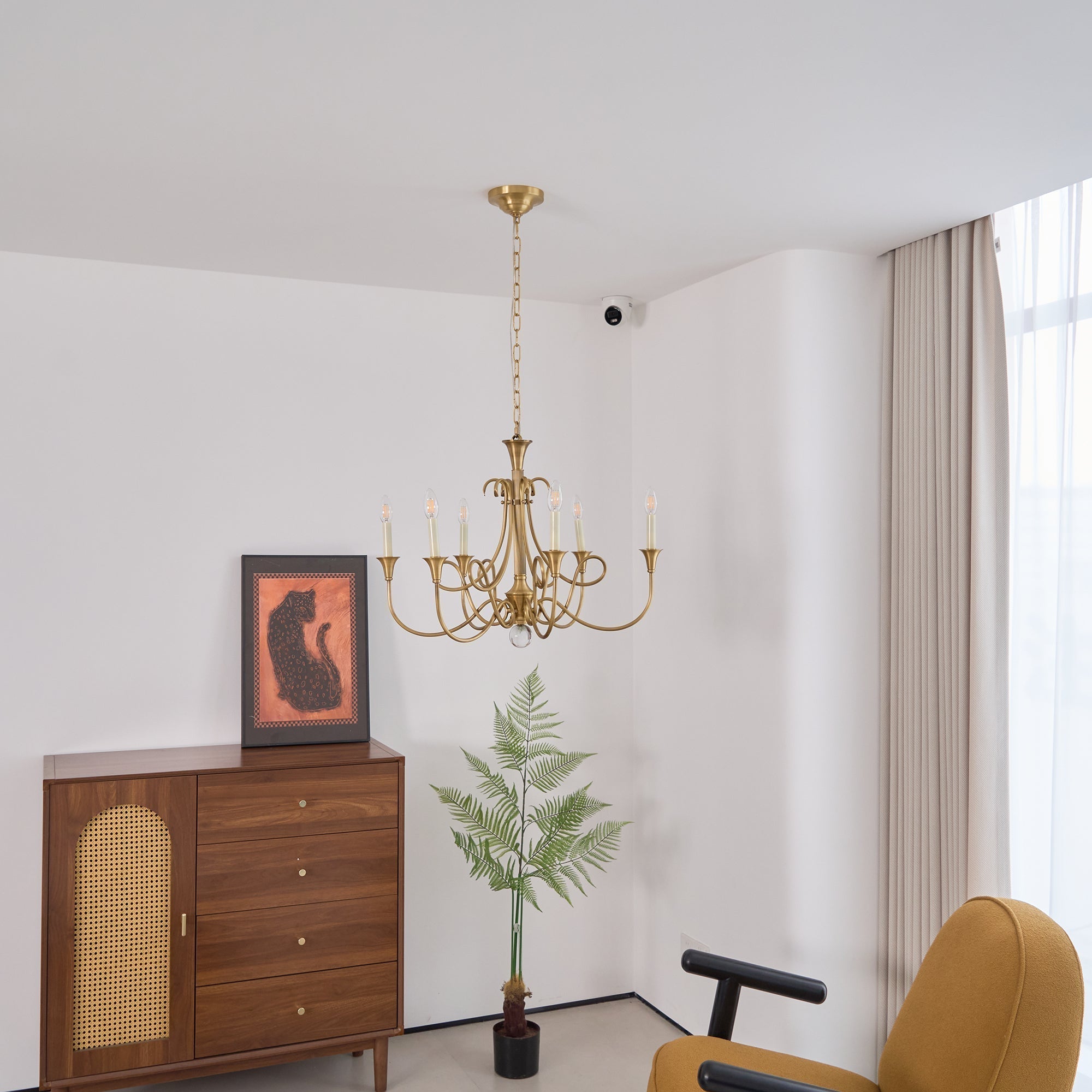 Lustra Lustre Laiton Double Torsion Candelier Cristal
