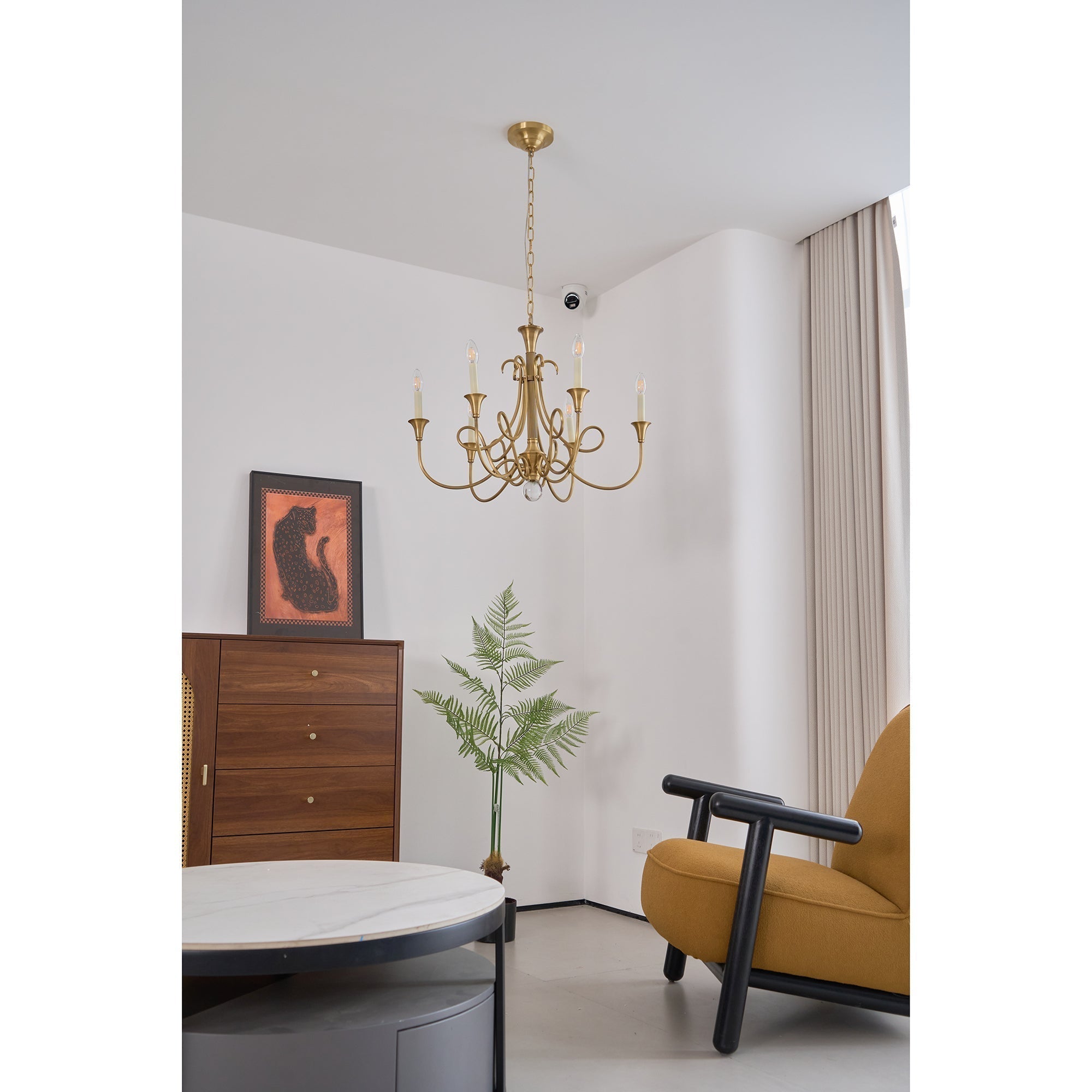 Lustra Lustre Laiton Double Torsion Candelier Cristal