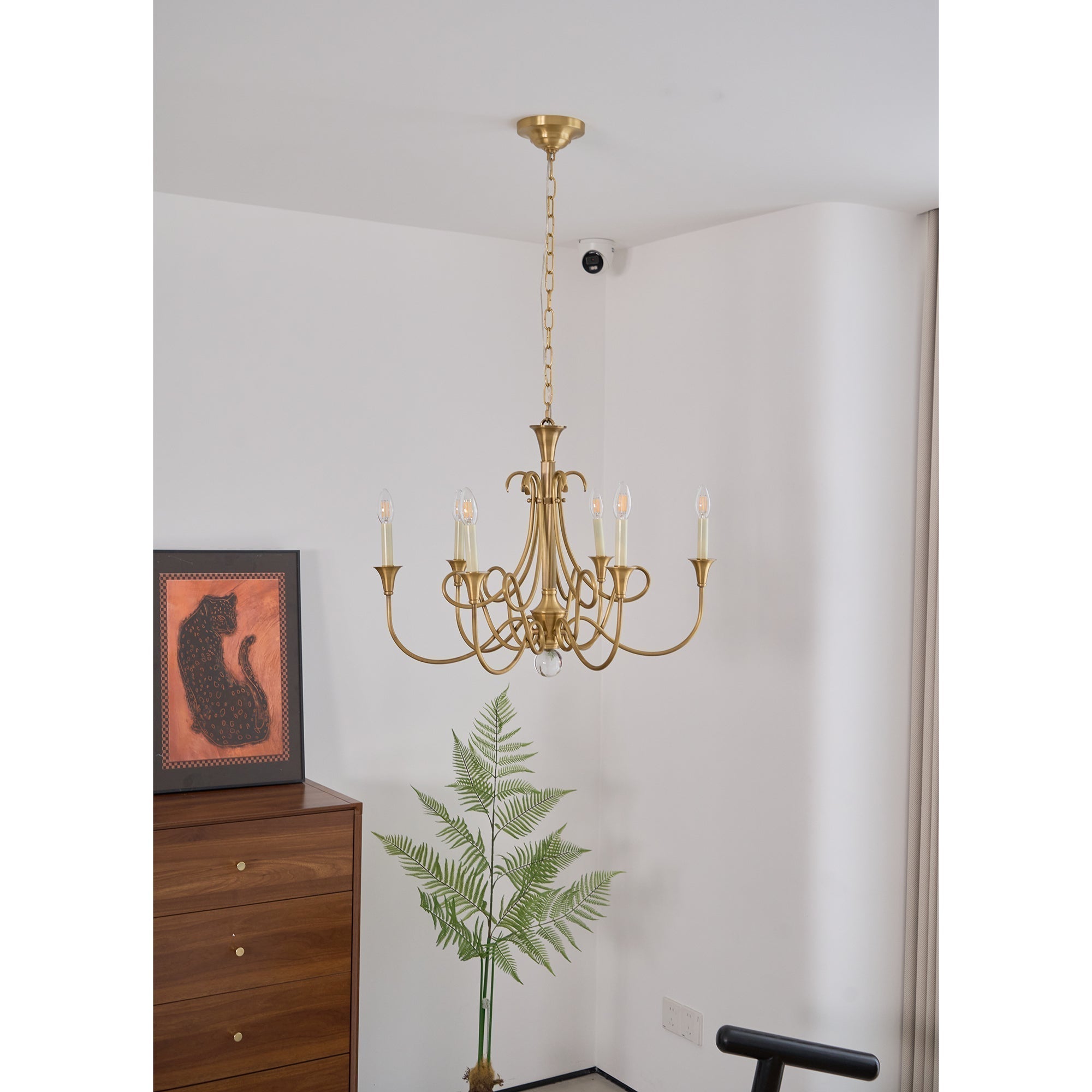 Lustra Lustre Laiton Double Torsion Candelier Cristal