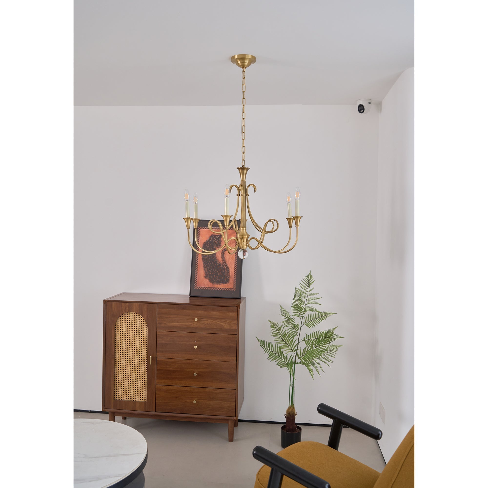 Lustra Lustre Laiton Double Torsion Candelier Cristal