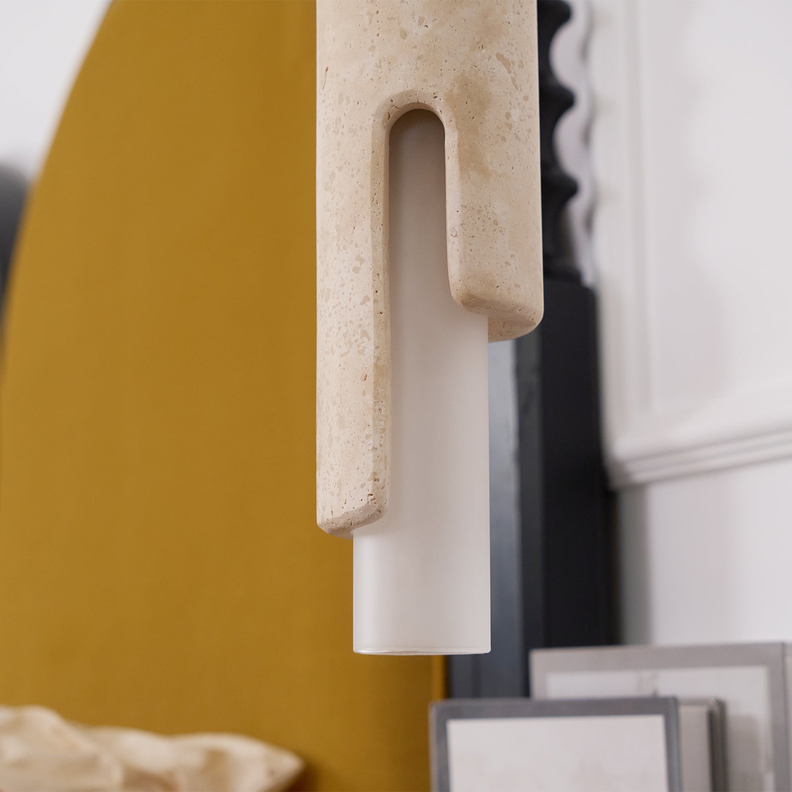 Elix Suspension Marbre Verre Moderne Salon