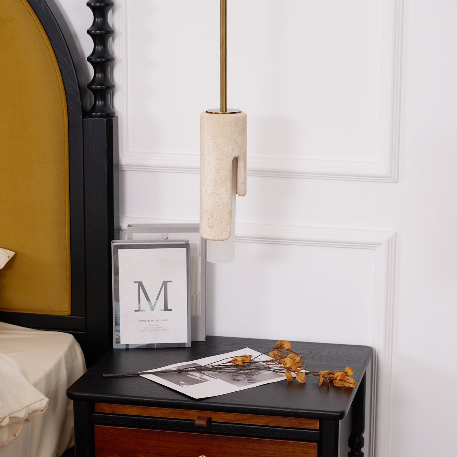 Elix Suspension Marbre Verre Moderne Salon