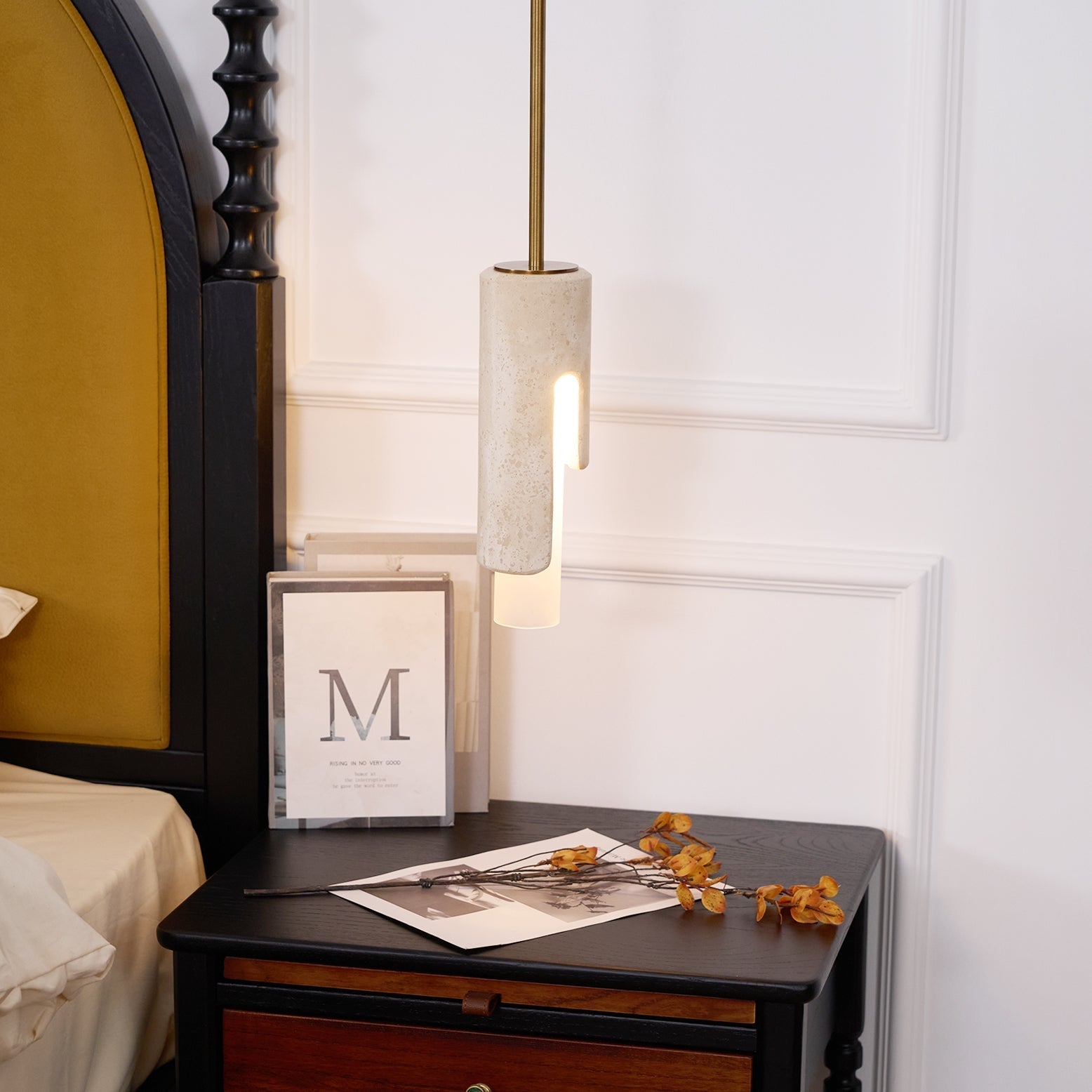 Elix Suspension Marbre Verre Moderne Salon