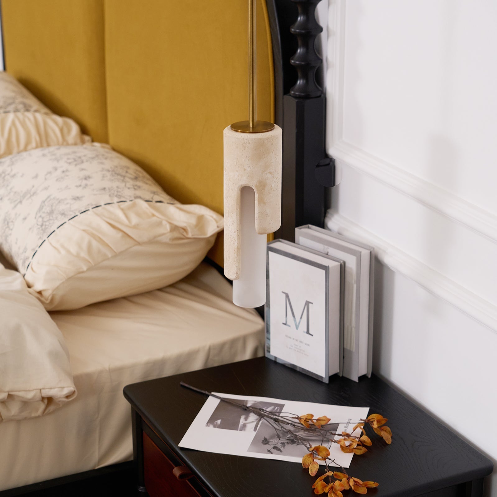 Elix Suspension Marbre Verre Moderne Salon