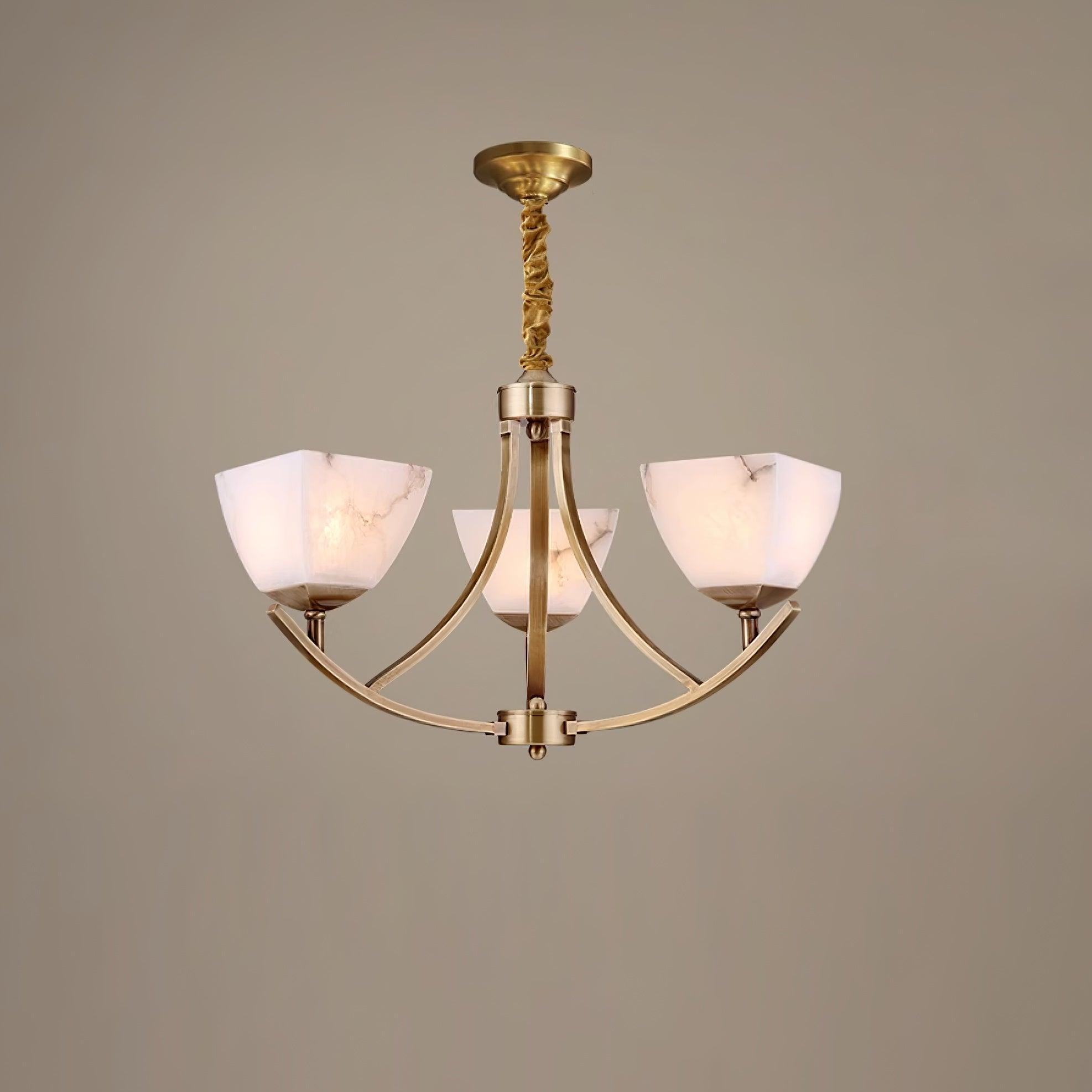Crown Lustre Classique en Laiton